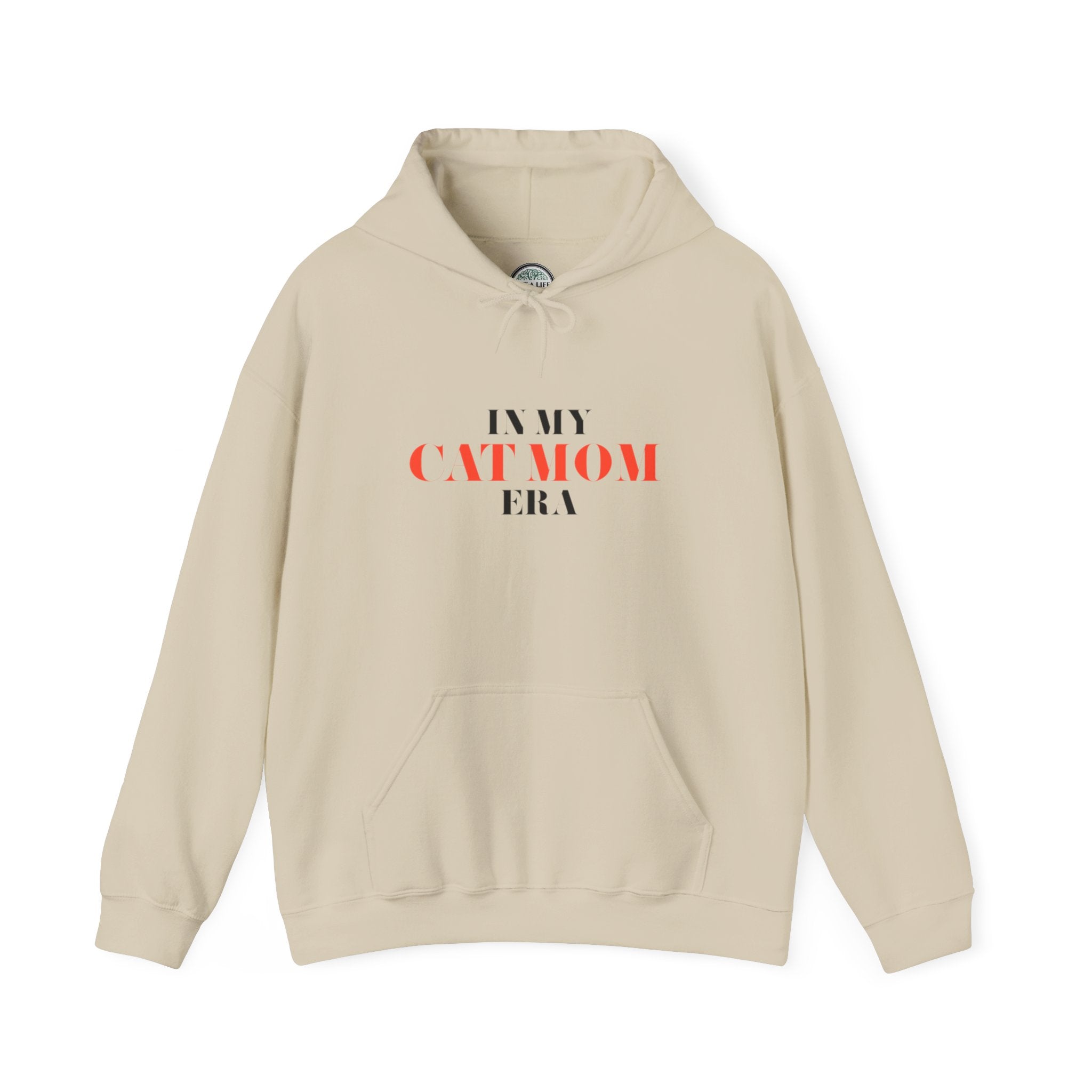 Cat Mom Hoodie — “In My Cat Mom Era” Graphic Pullover