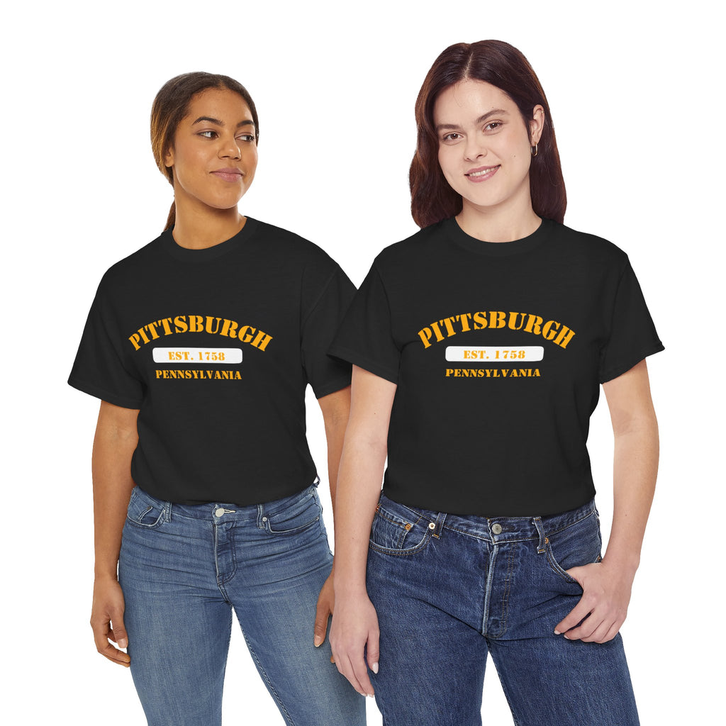 Pittsburgh Established 1758 T-Shirt — Pennsylvania City Pride Tee