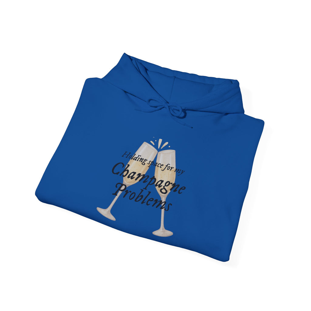 Champagne Problems Hoodie — Funny Champagne Glass Graphic Pullover