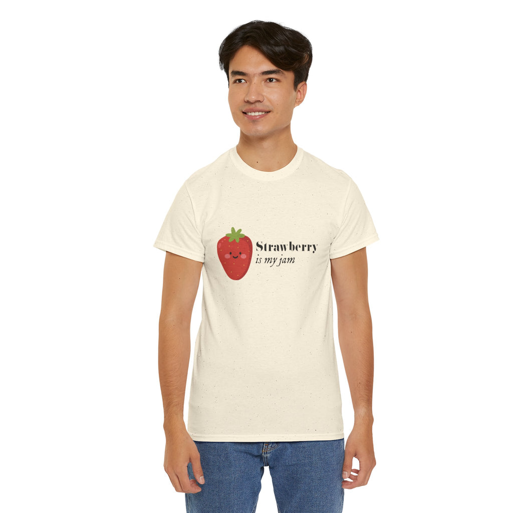 T-Shirt — “Strawberry is my jam” Cute Kawaii Strawberry Graphic Tee