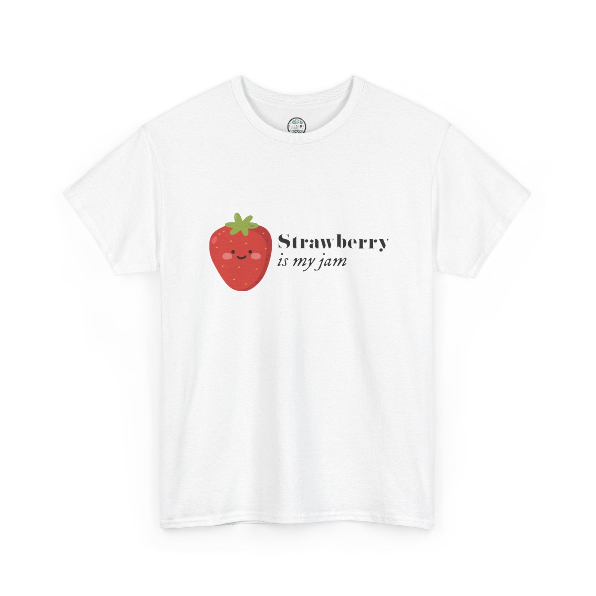 T-Shirt — “Strawberry is my jam” Cute Kawaii Strawberry Graphic Tee