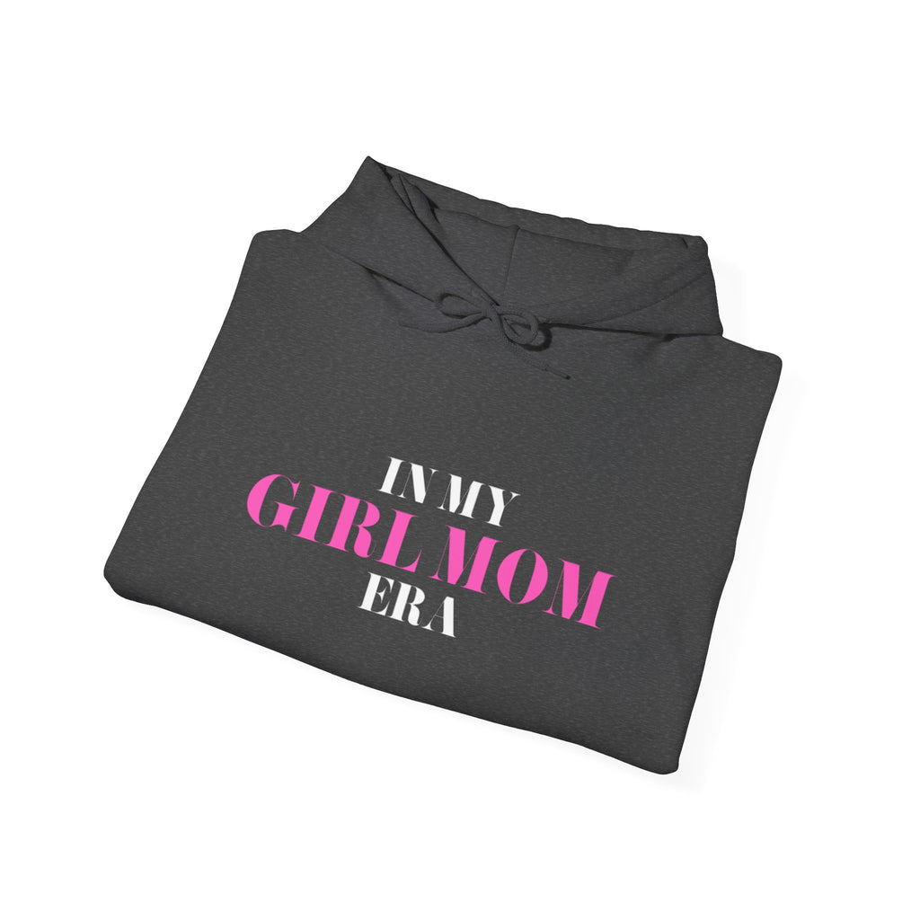 In My Girl Mom Era Hoodie — Feminine Pink Statement Sweatshirt for New & Proud Moms