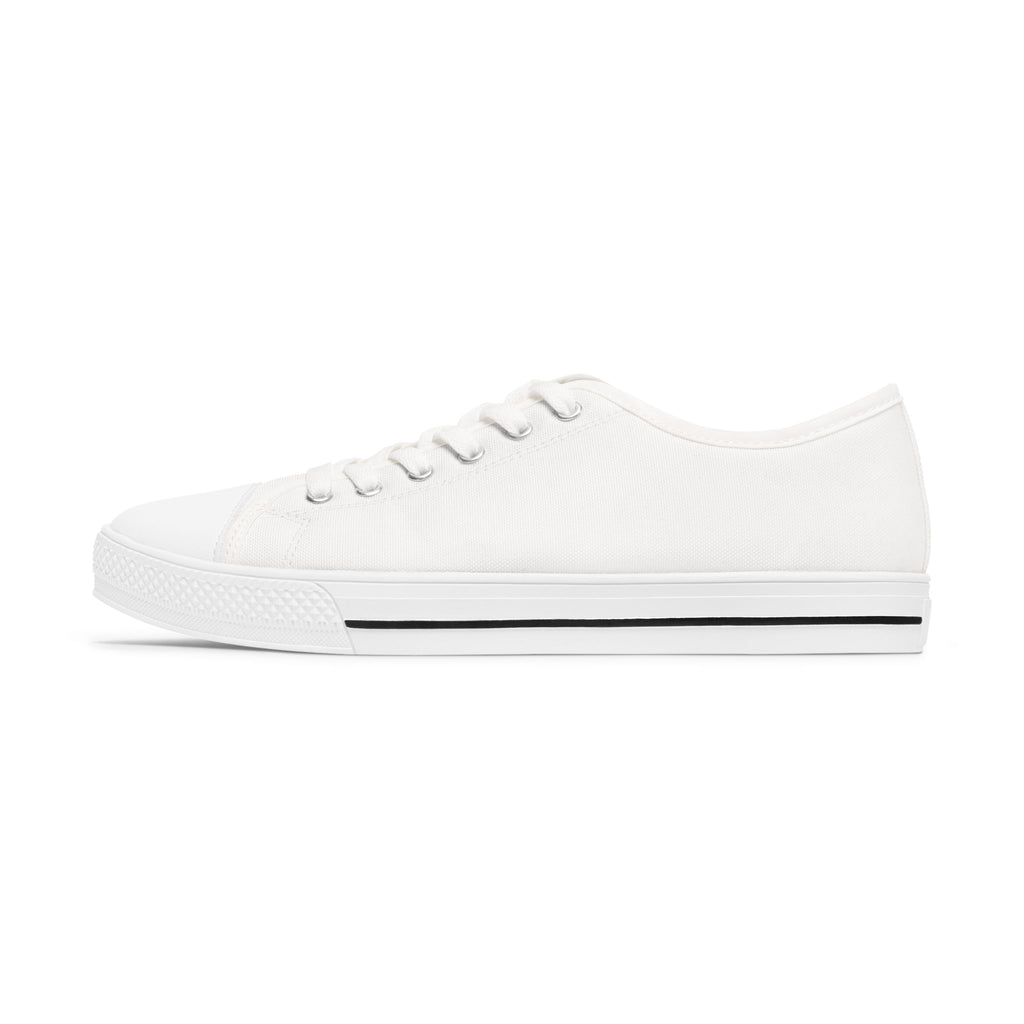 Zubryd Counseling Low Top Sneakers — Women's White Casual Canvas Shoes