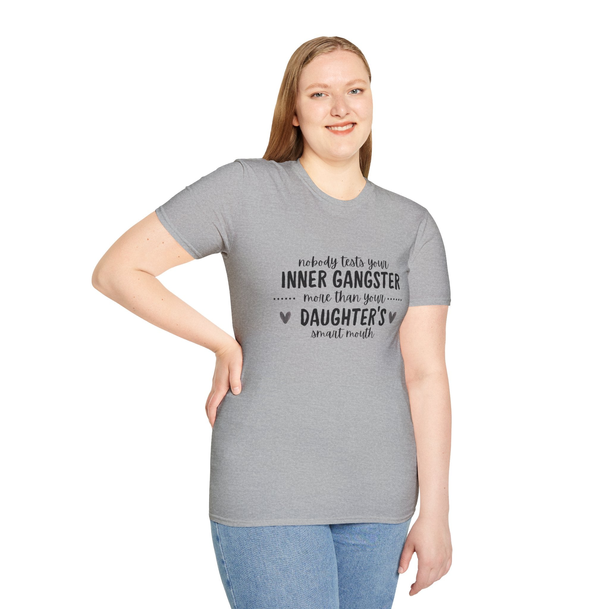 “Nobody Tests Your Inner Gangster More Than Your Daughter’s Annual Mouth” Funny Mom Tee tshirt