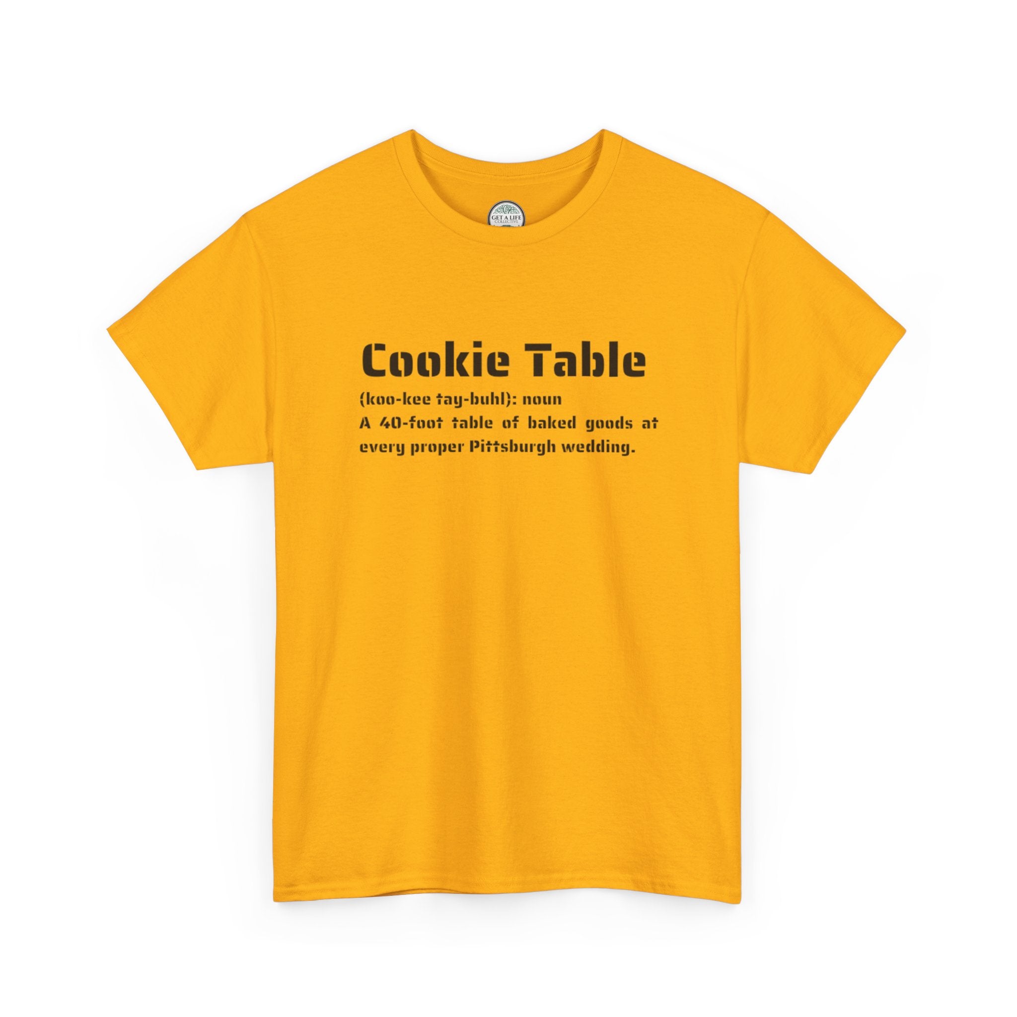 Cookie Table T-Shirt — Vintage Pittsburgh Wedding Humor Tee