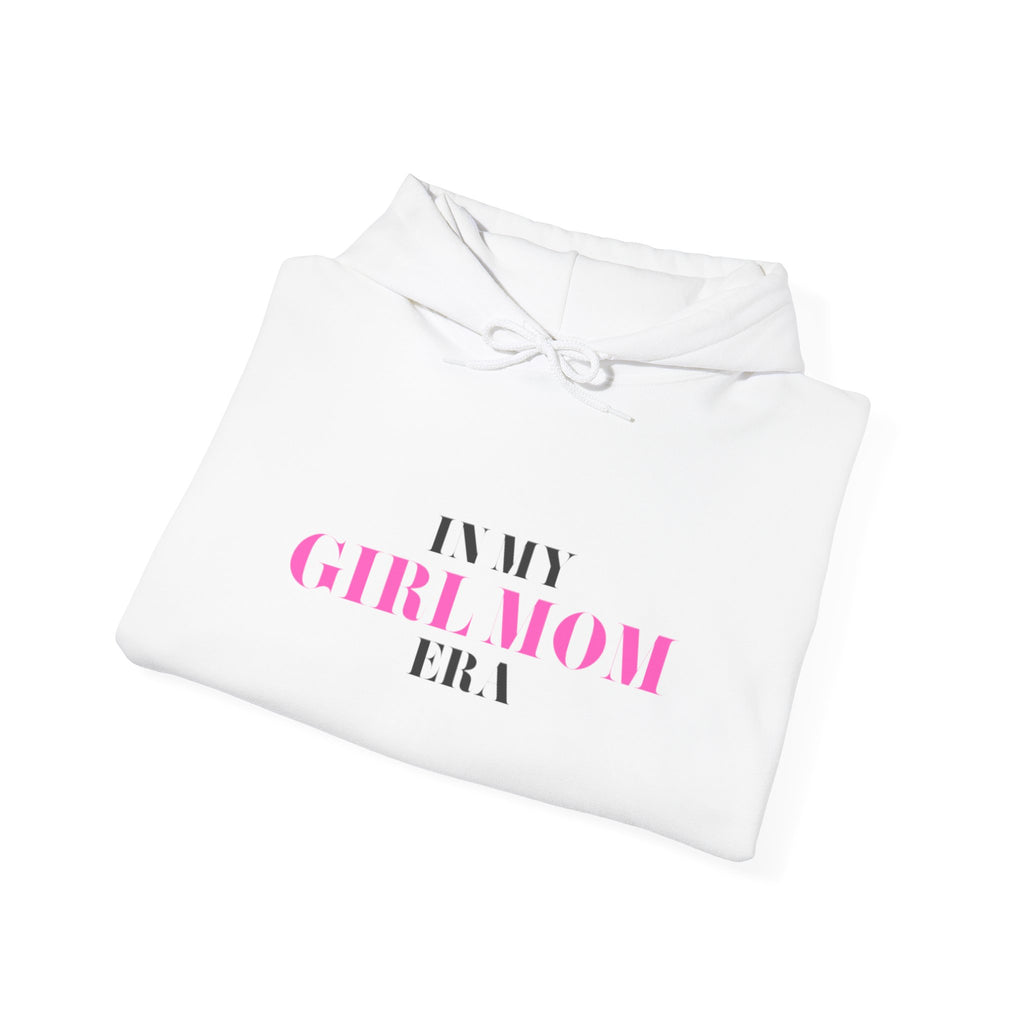 In My Girl Mom Era Hoodie — Feminine Pink Statement Sweatshirt for New & Proud Moms