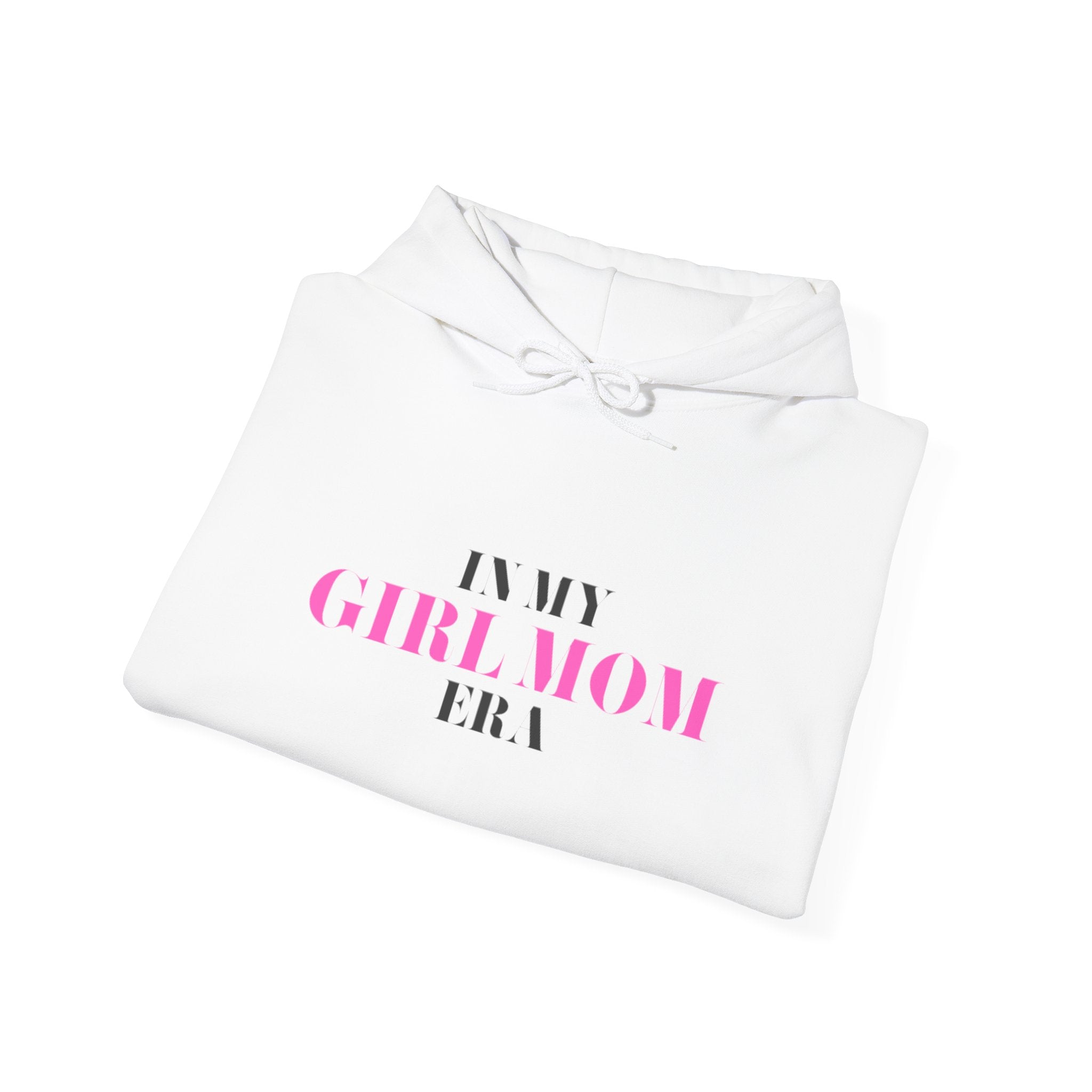 In My Girl Mom Era Hoodie — Feminine Pink Statement Sweatshirt for New & Proud Moms