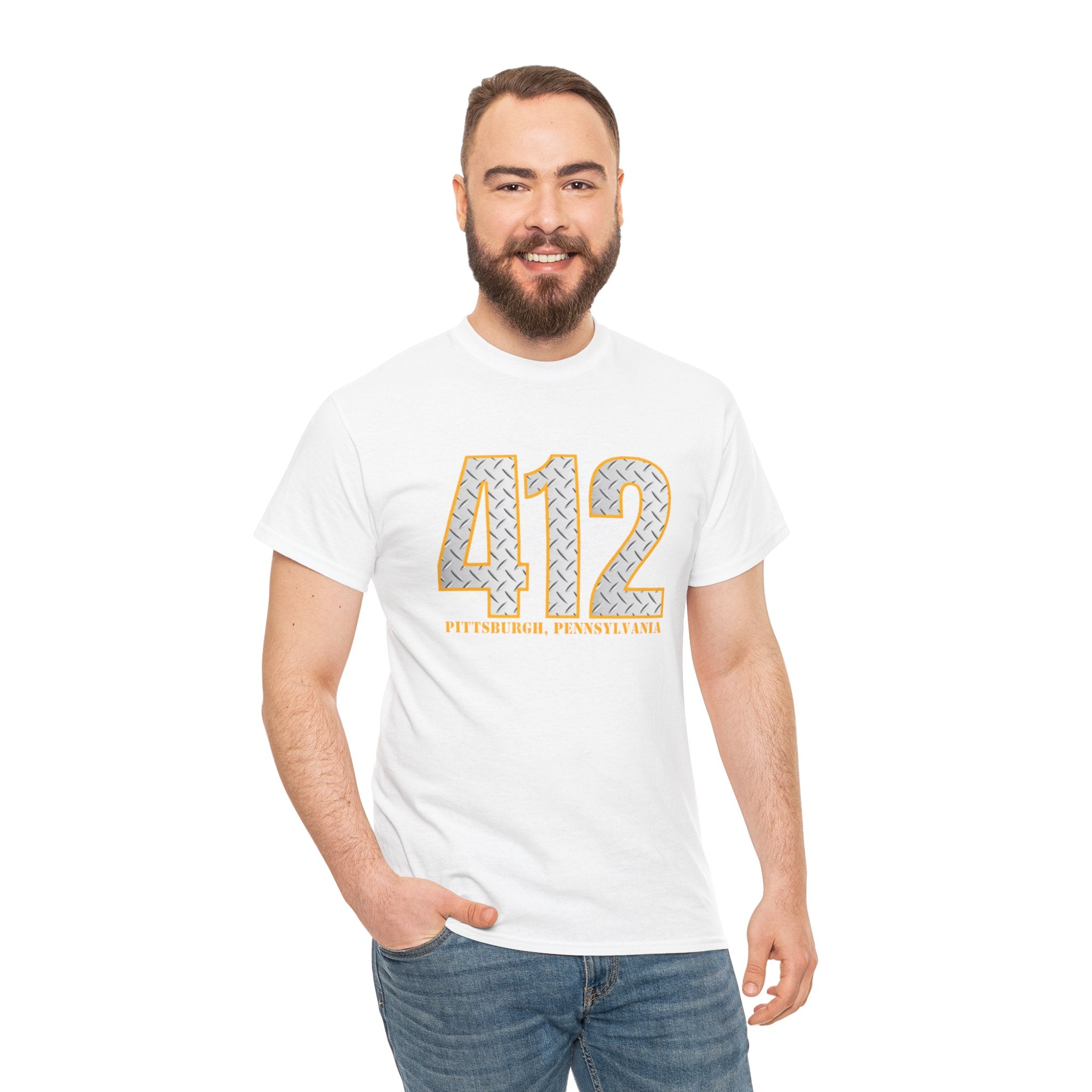 412 Hometown Number T-Shirt — Pittsburgh Area Code Pride Tee