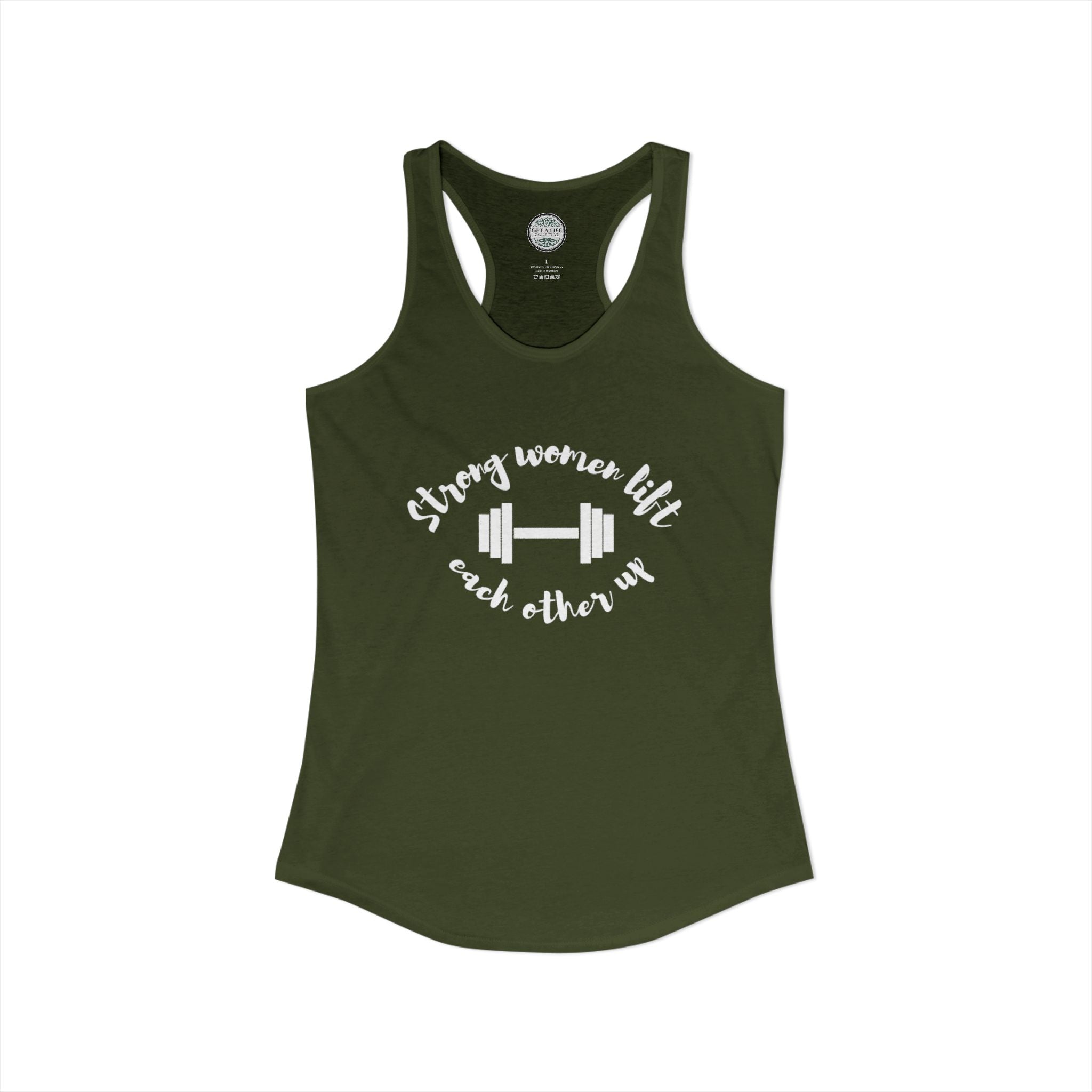 Strong Women Lift Each Other Up Women's Ideal Racerback Tank