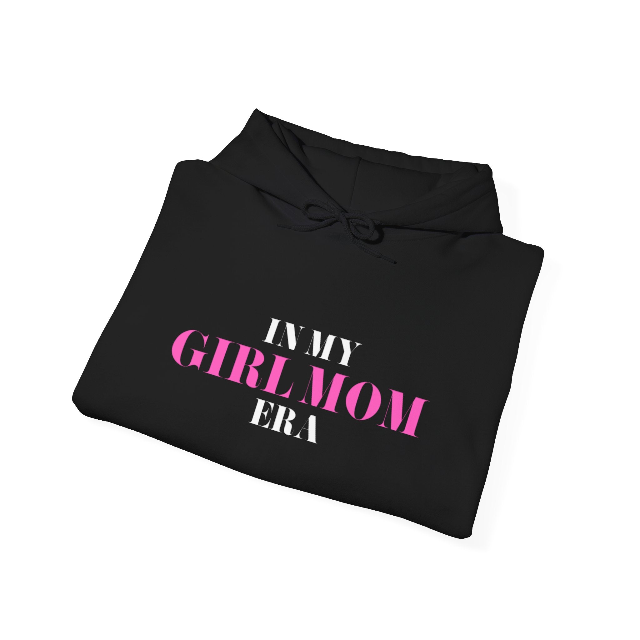 In My Girl Mom Era Hoodie — Feminine Pink Statement Sweatshirt for New & Proud Moms
