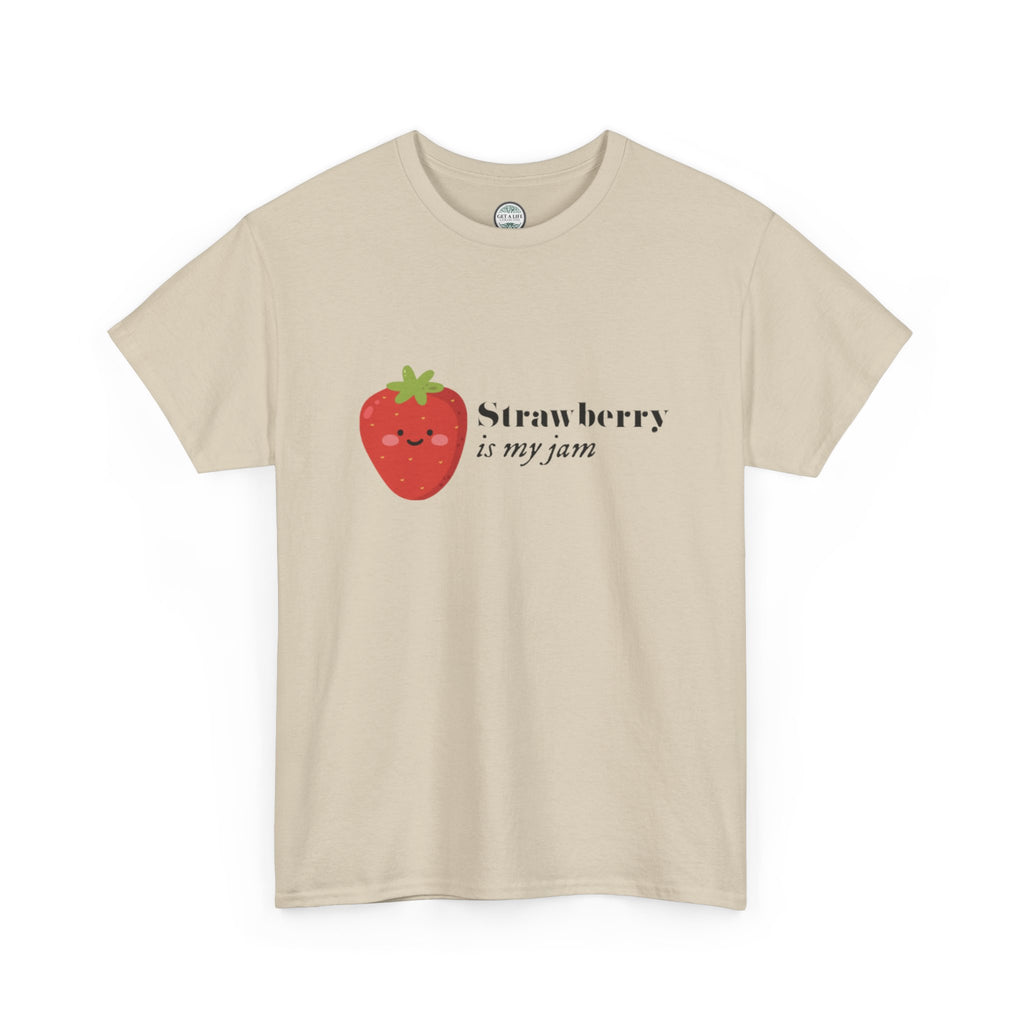 T-Shirt — “Strawberry is my jam” Cute Kawaii Strawberry Graphic Tee