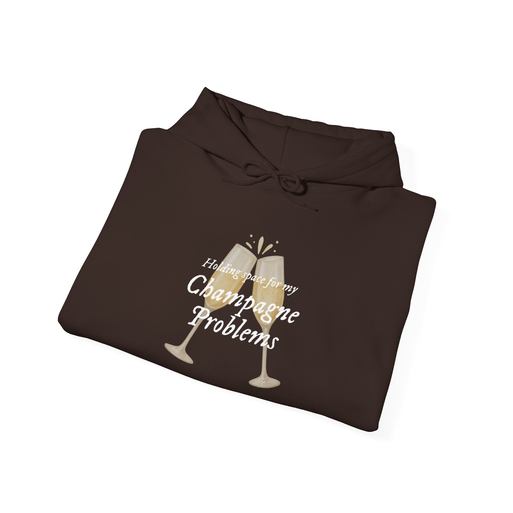 Champagne Problems Hoodie — Funny Champagne Glass Graphic Pullover