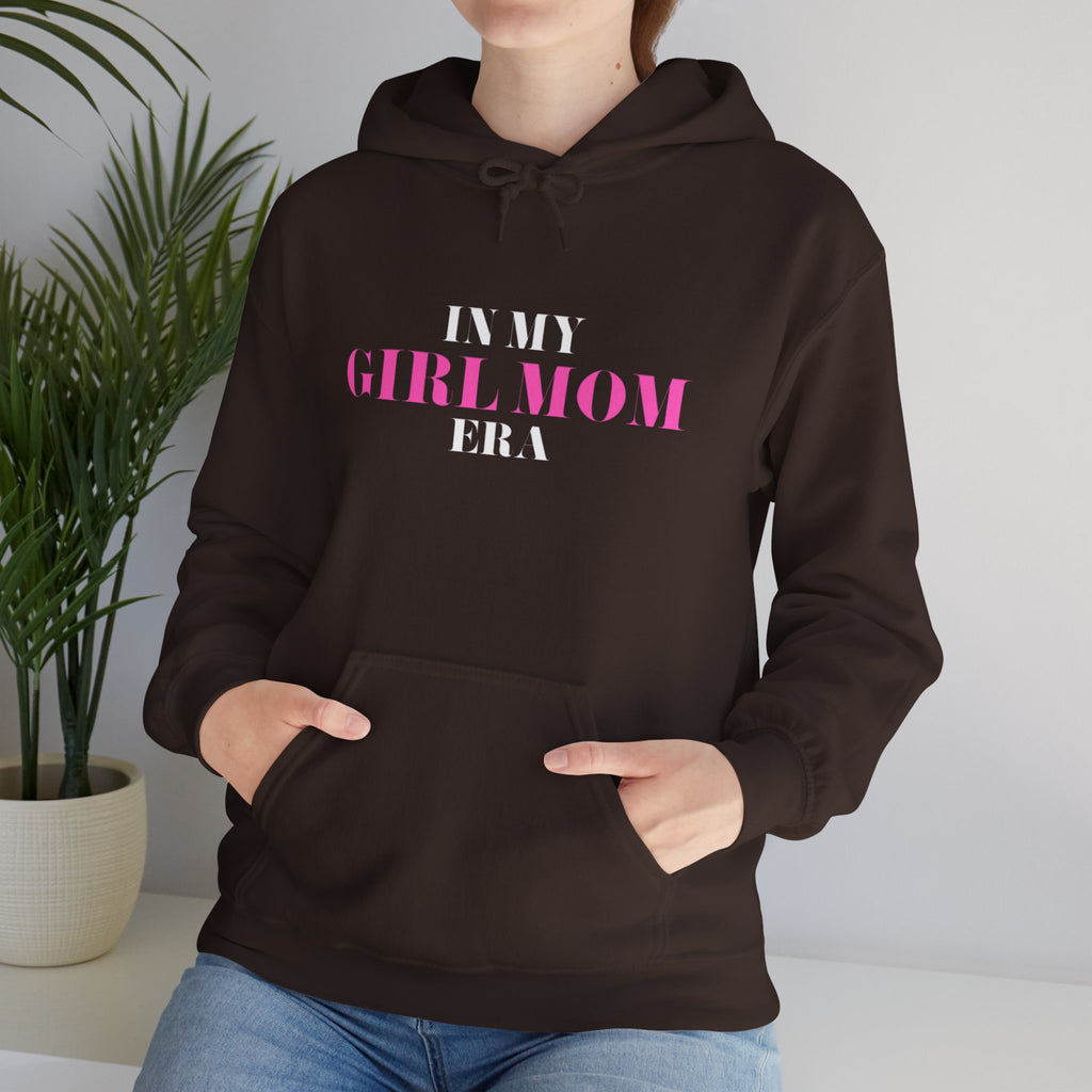 In My Girl Mom Era Hoodie — Feminine Pink Statement Sweatshirt for New & Proud Moms