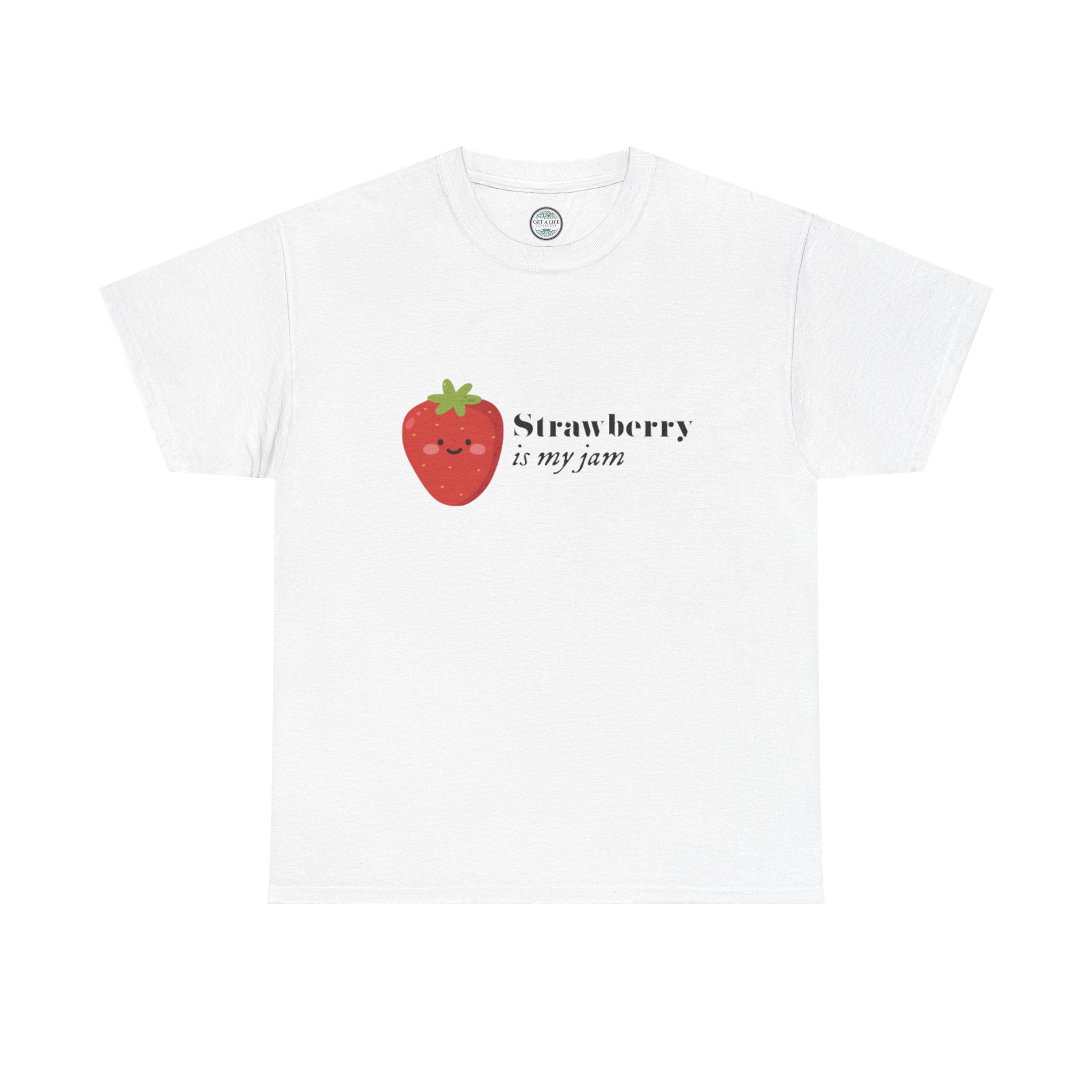 T-Shirt — “Strawberry is my jam” Cute Kawaii Strawberry Graphic Tee