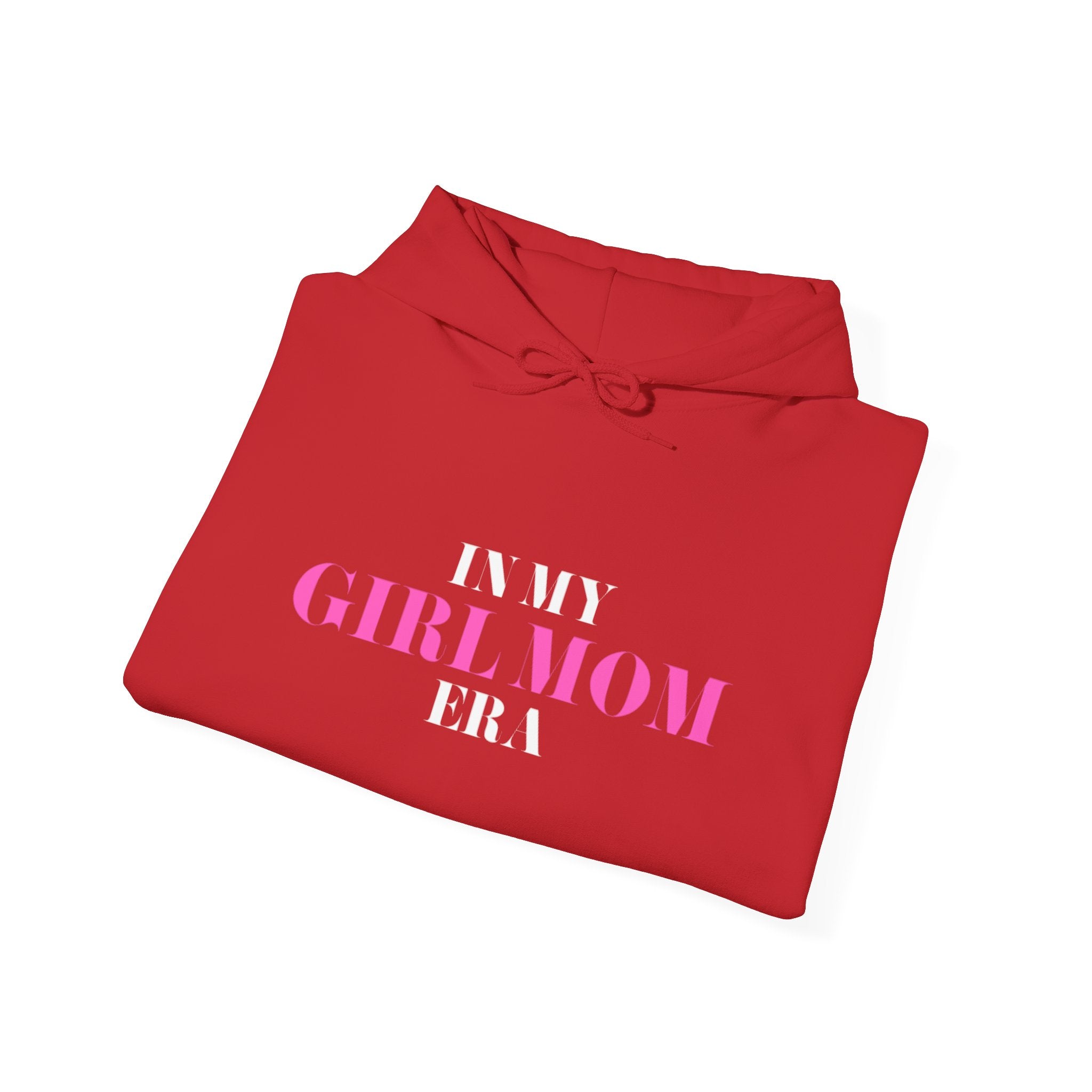 In My Girl Mom Era Hoodie — Feminine Pink Statement Sweatshirt for New & Proud Moms