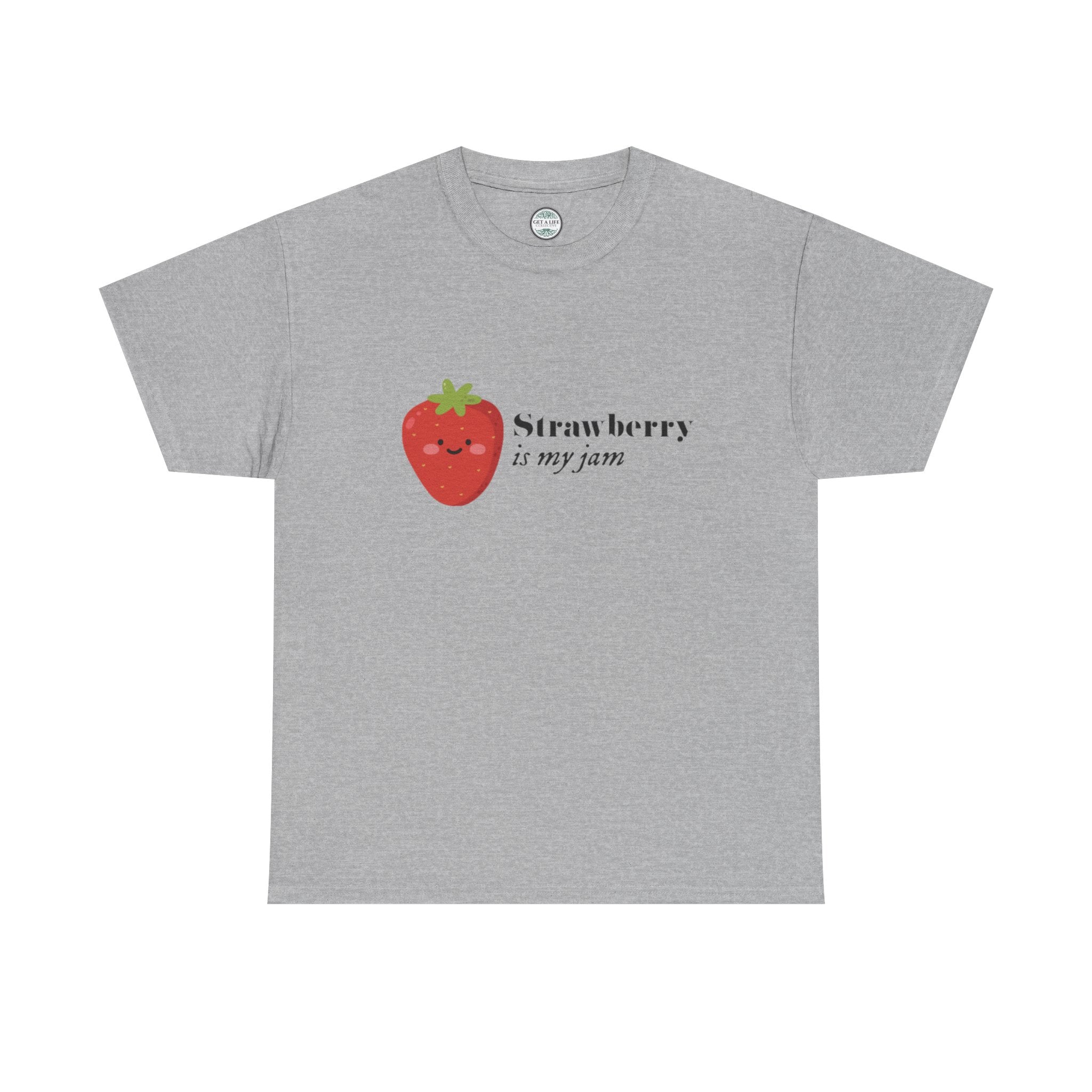 T-Shirt — “Strawberry is my jam” Cute Kawaii Strawberry Graphic Tee