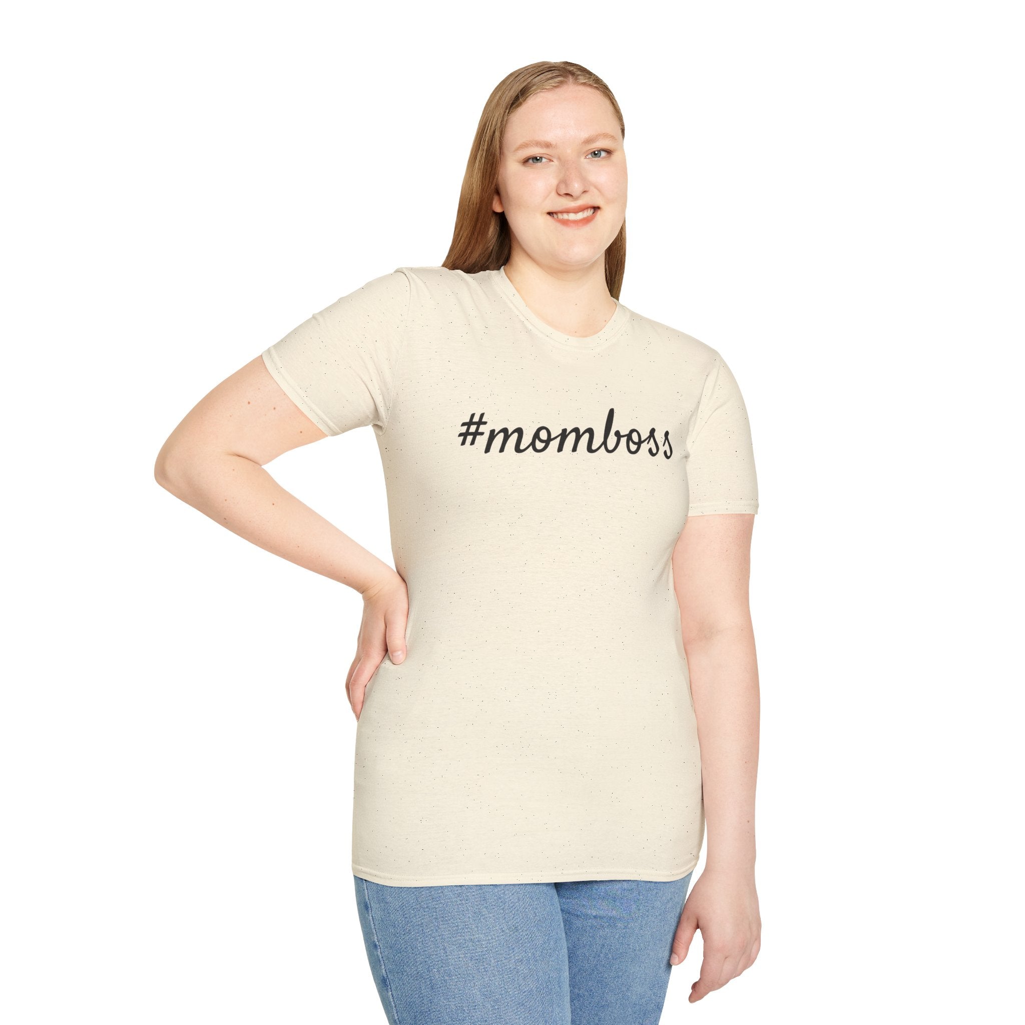 Mom Boss T-Shirt - #momboss Graphic Tee for Moms, Mother’s Day Gift
