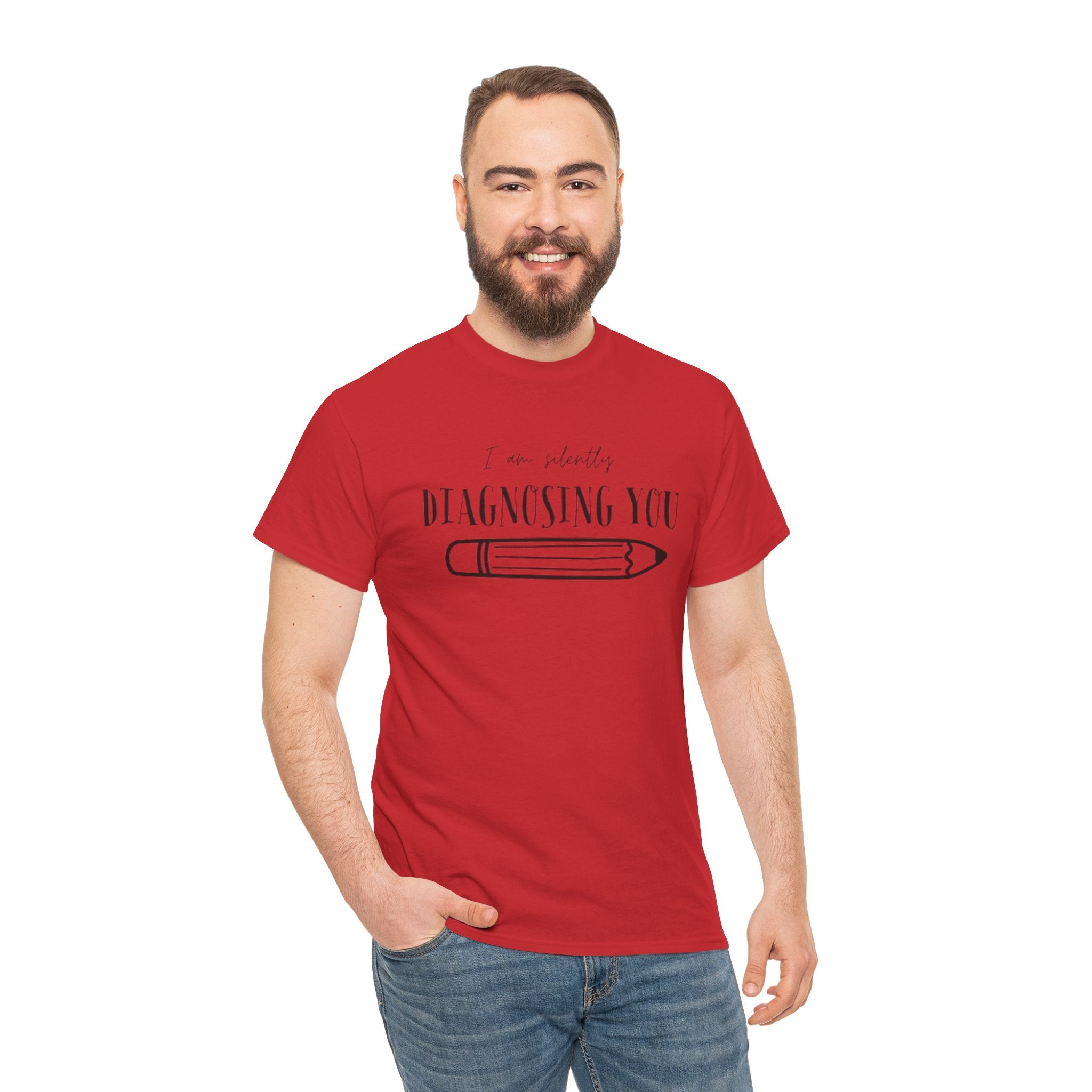 Diagnosing You T‑Shirt — Funny Pencil Graphic Medical Humor Tee