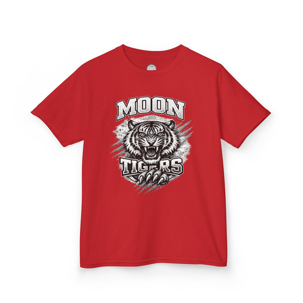 Moon Tigers Kids T‑Shirt – Fierce Tiger Graphic Tee for Boys & Girls