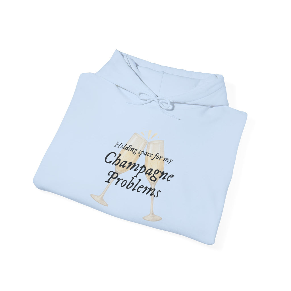 Champagne Problems Hoodie — Funny Champagne Glass Graphic Pullover
