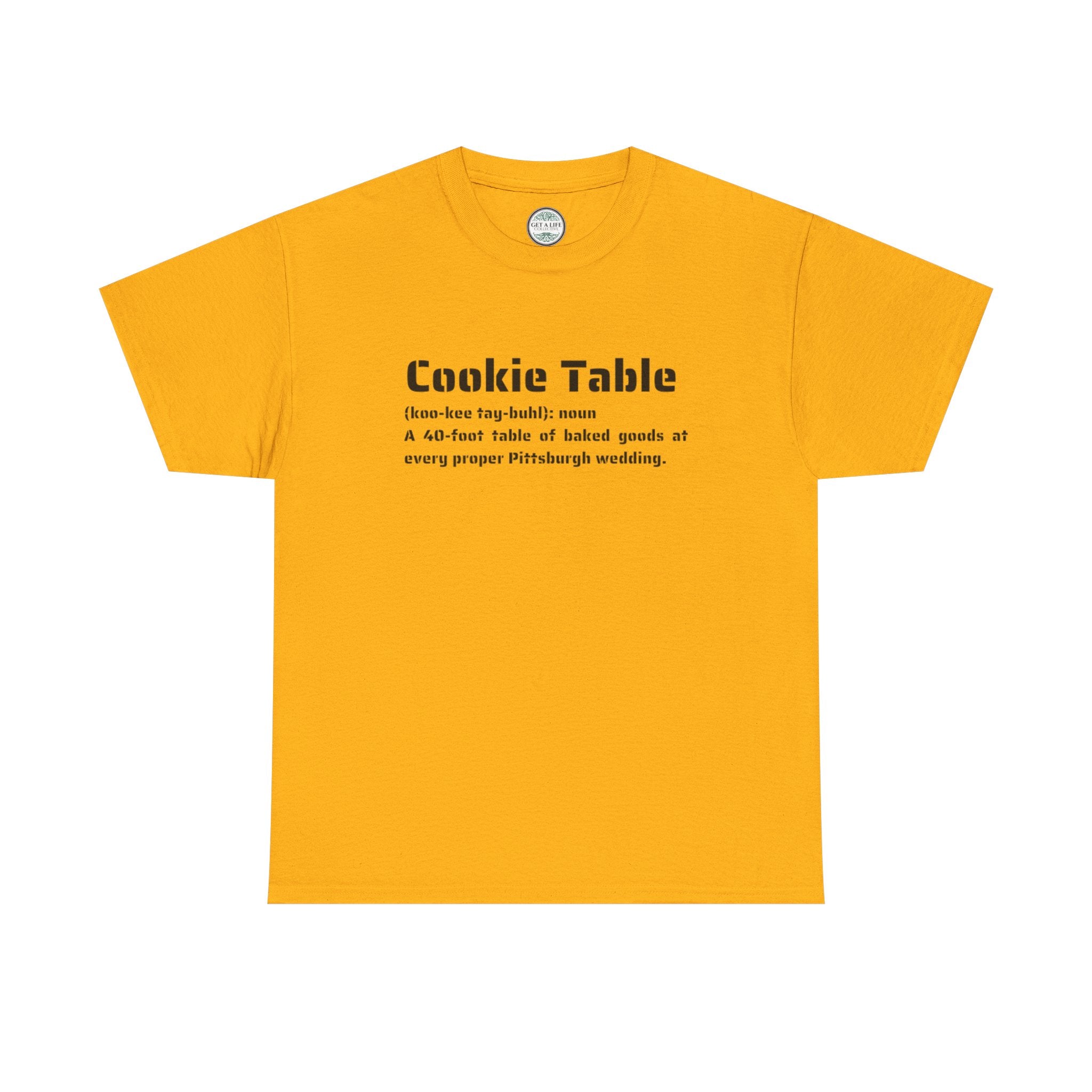 Cookie Table T-Shirt — Vintage Pittsburgh Wedding Humor Tee