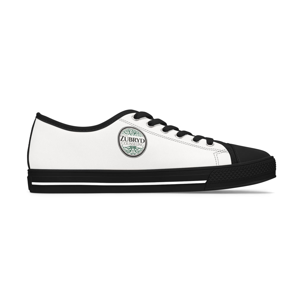 Zubryd Counseling Low Top Sneakers — Women's White Casual Canvas Shoes
