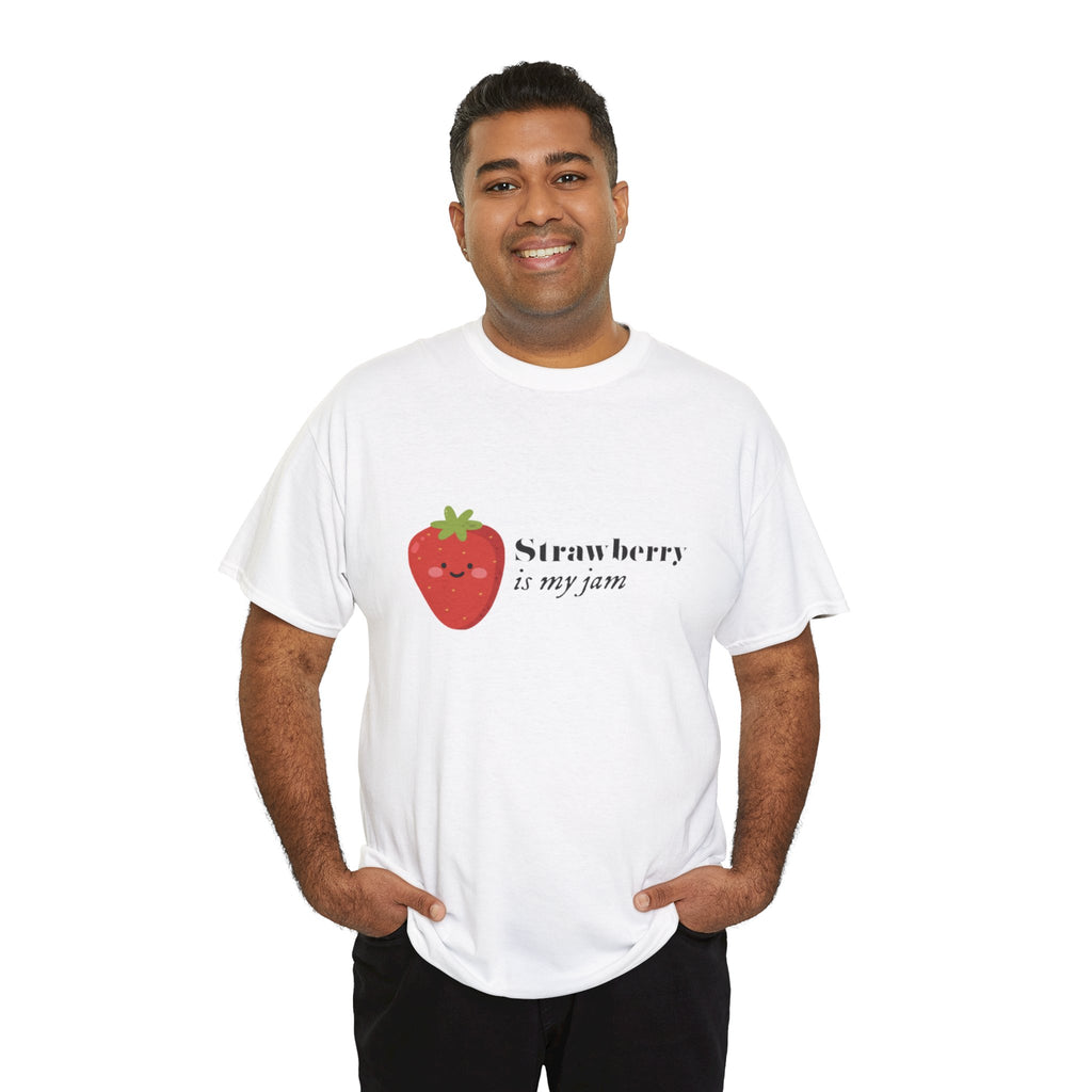 T-Shirt — “Strawberry is my jam” Cute Kawaii Strawberry Graphic Tee