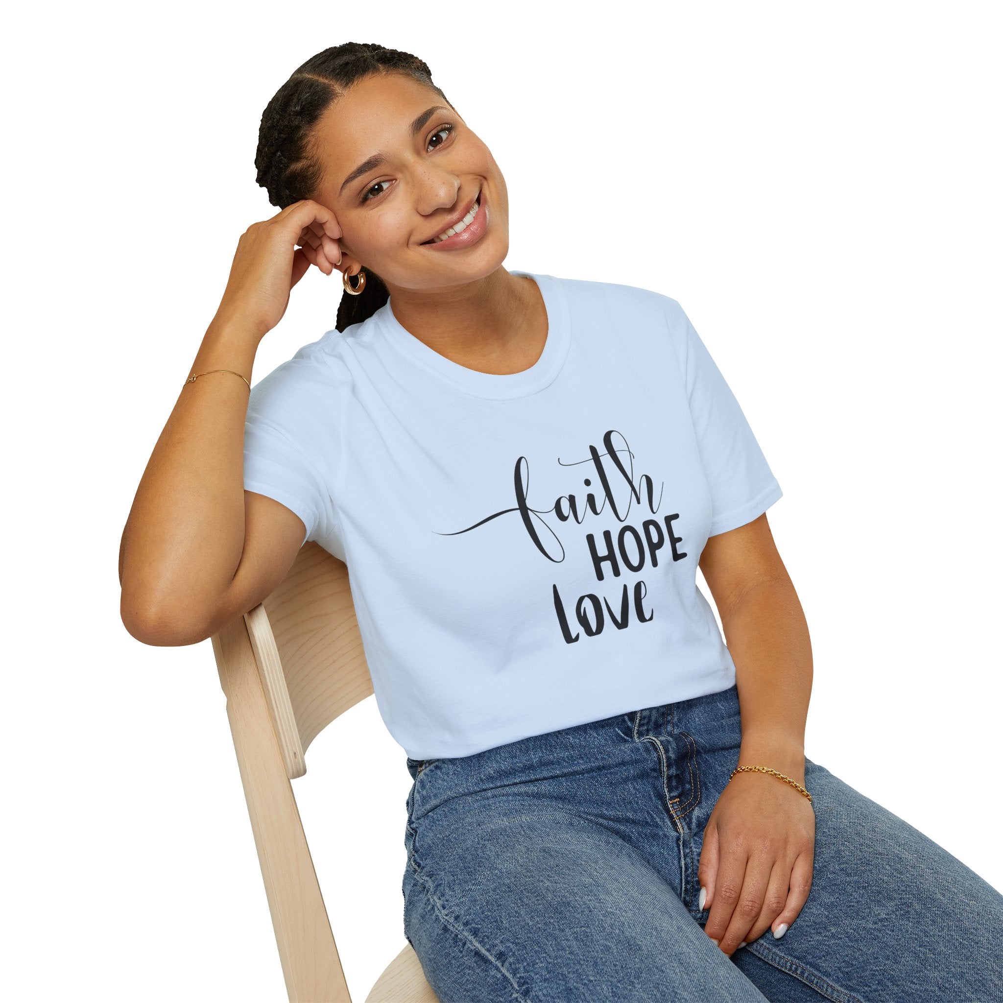 Faith Hope Love T-Shirt — Inspirational Christian Tee