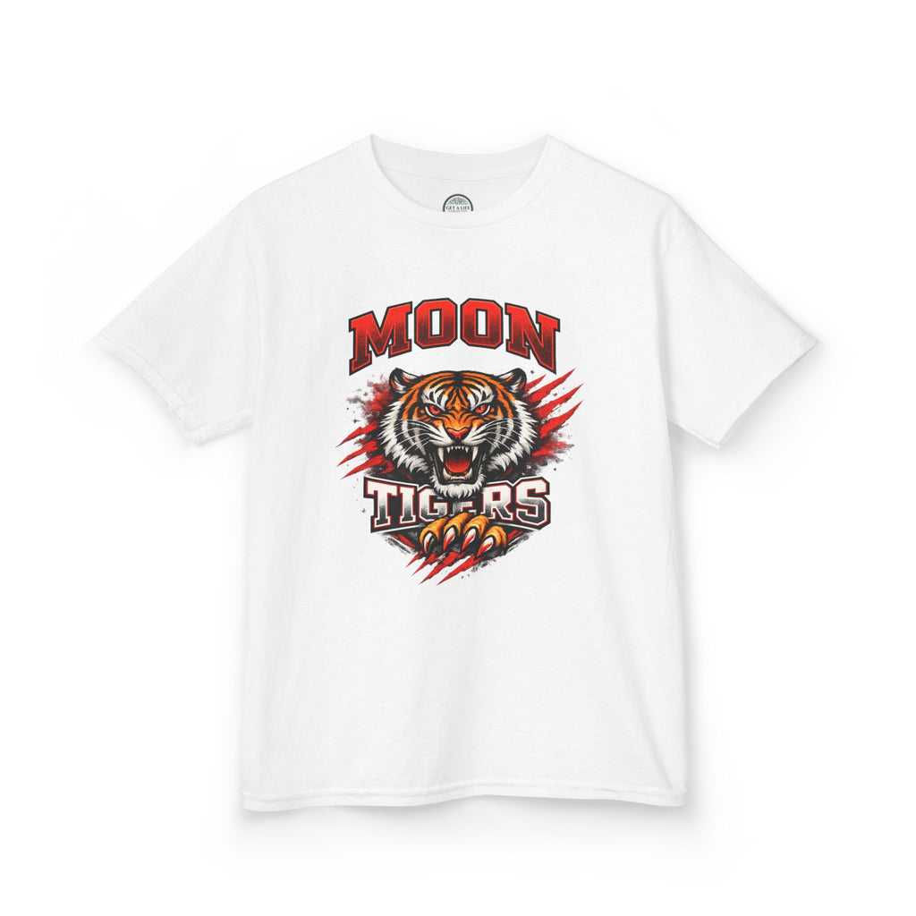 Moon Tigers Kids T‑Shirt – Fierce Tiger Graphic Tee for Boys & Girls