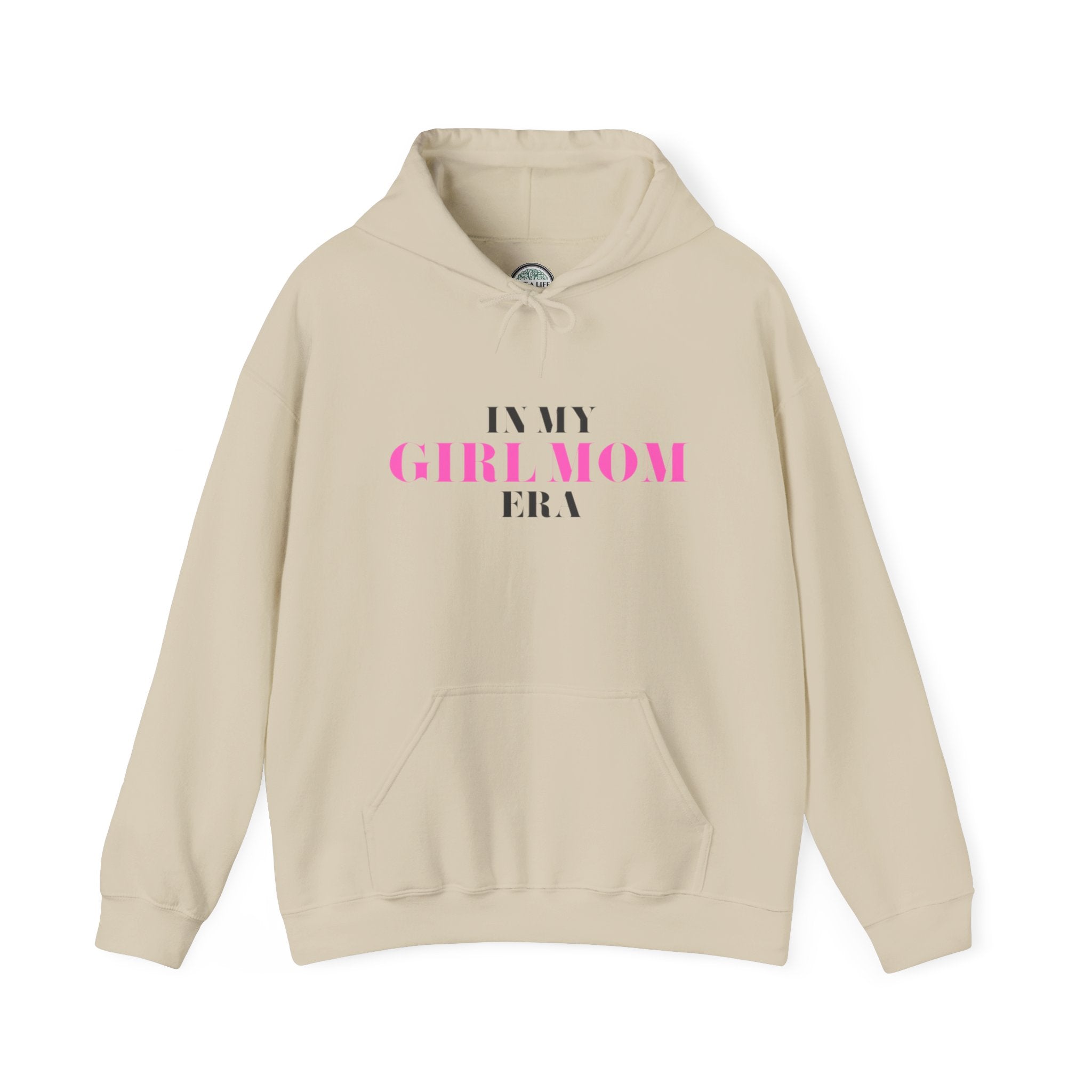 In My Girl Mom Era Hoodie — Feminine Pink Statement Sweatshirt for New & Proud Moms