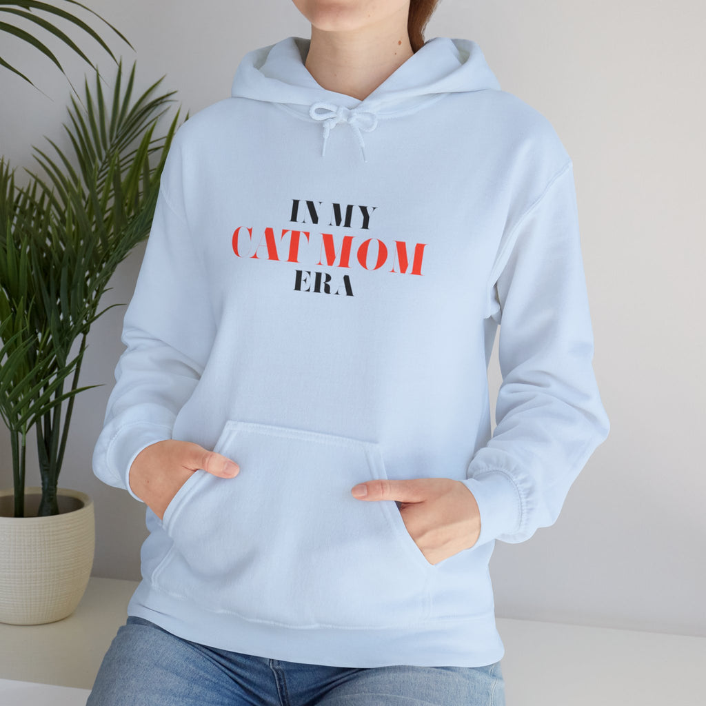 Cat Mom Hoodie — “In My Cat Mom Era” Graphic Pullover