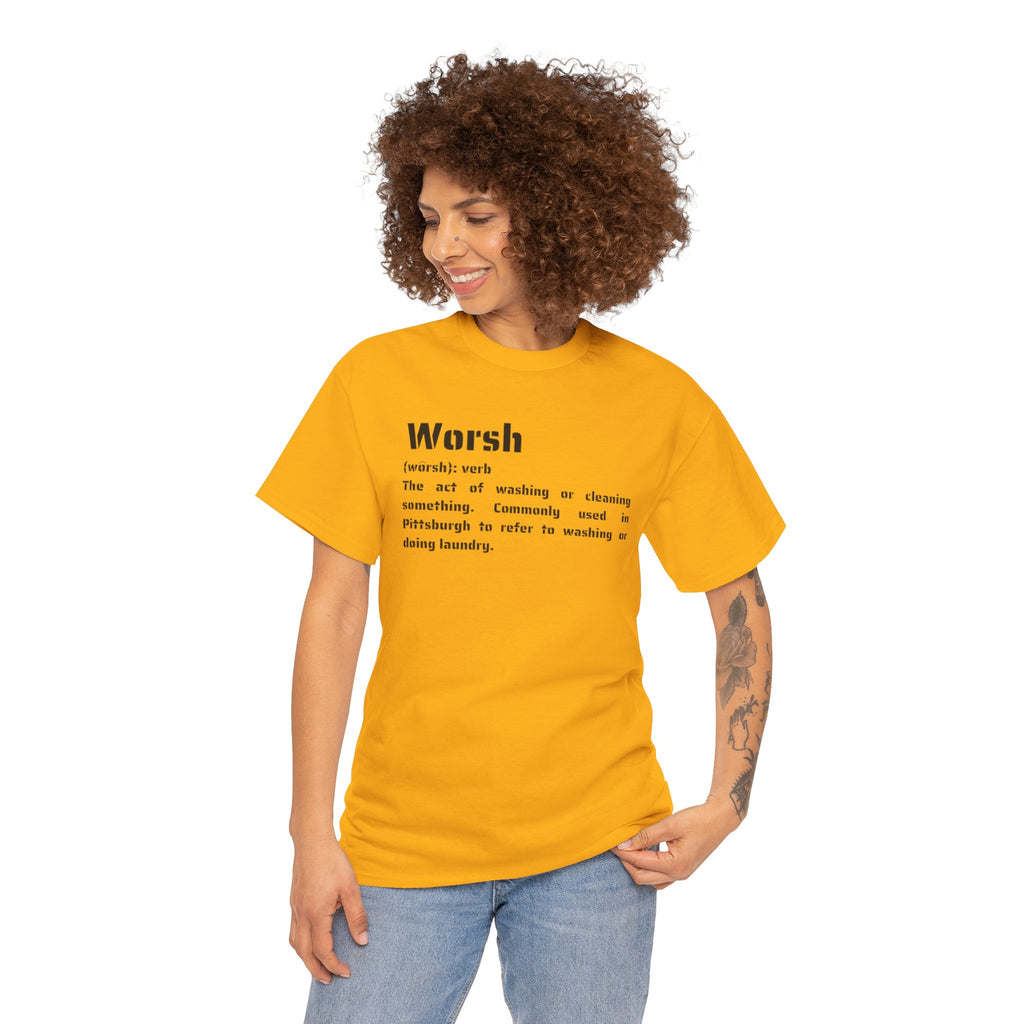 Worsh Definition Tee — Funny Pittsburgh Laundry Word Shirt