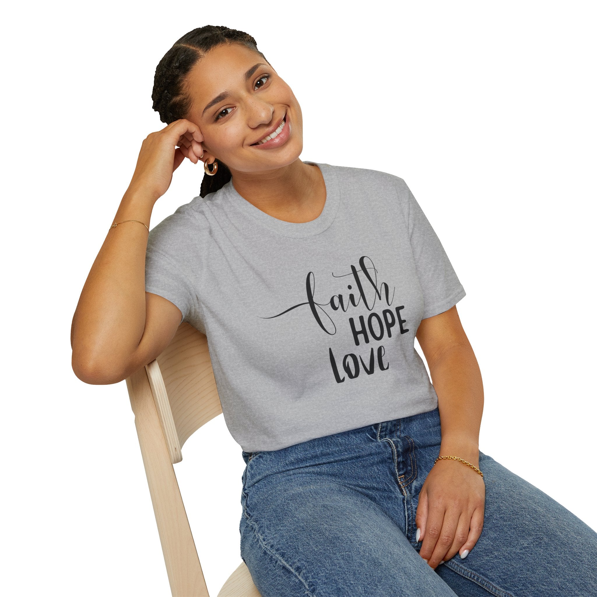 Faith Hope Love T-Shirt — Inspirational Christian Tee