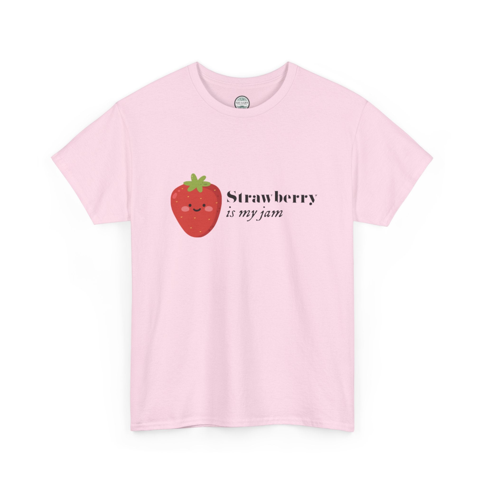 T-Shirt — “Strawberry is my jam” Cute Kawaii Strawberry Graphic Tee
