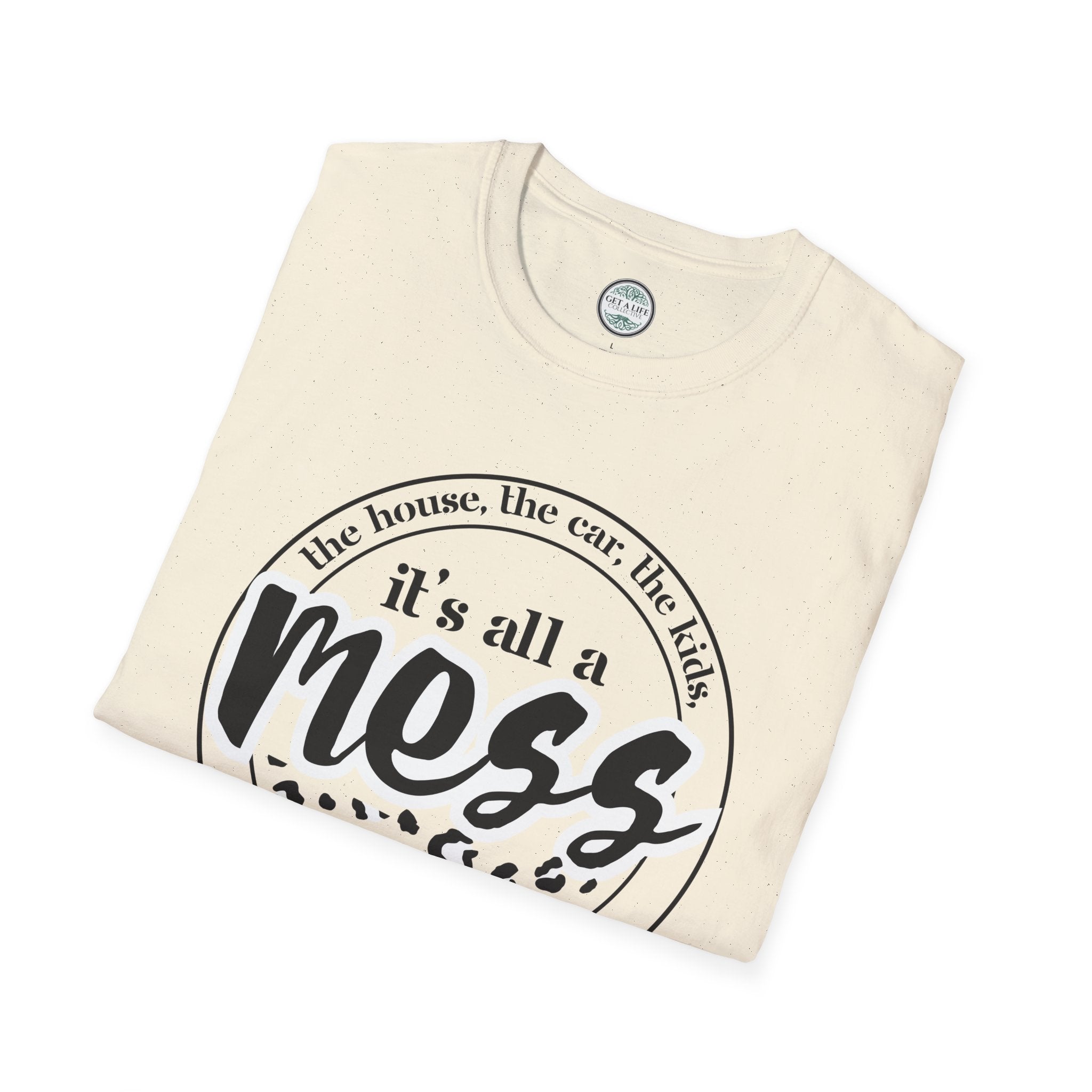 It's All a Mess T-Shirt — Funny Mom Life Leopard Graphic Tee