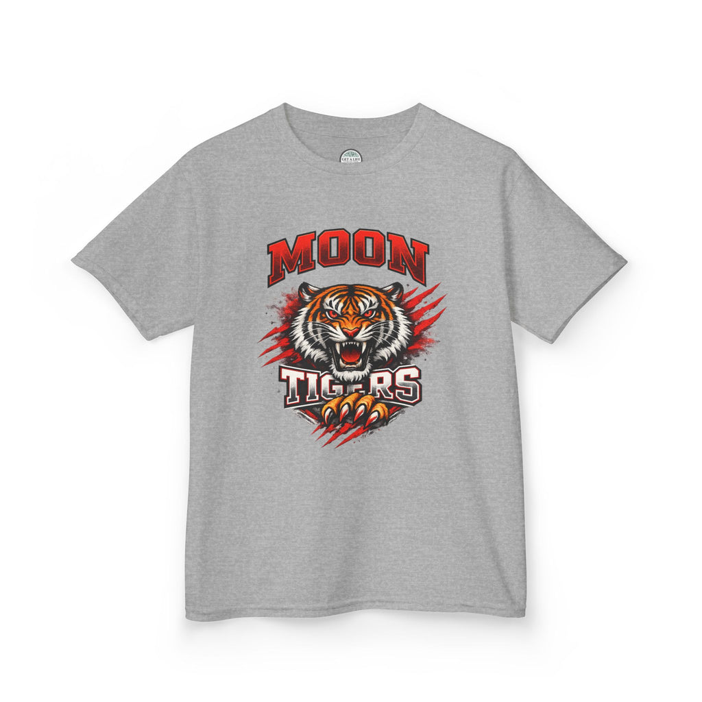 Moon Tigers Kids T‑Shirt – Fierce Tiger Graphic Tee for Boys & Girls
