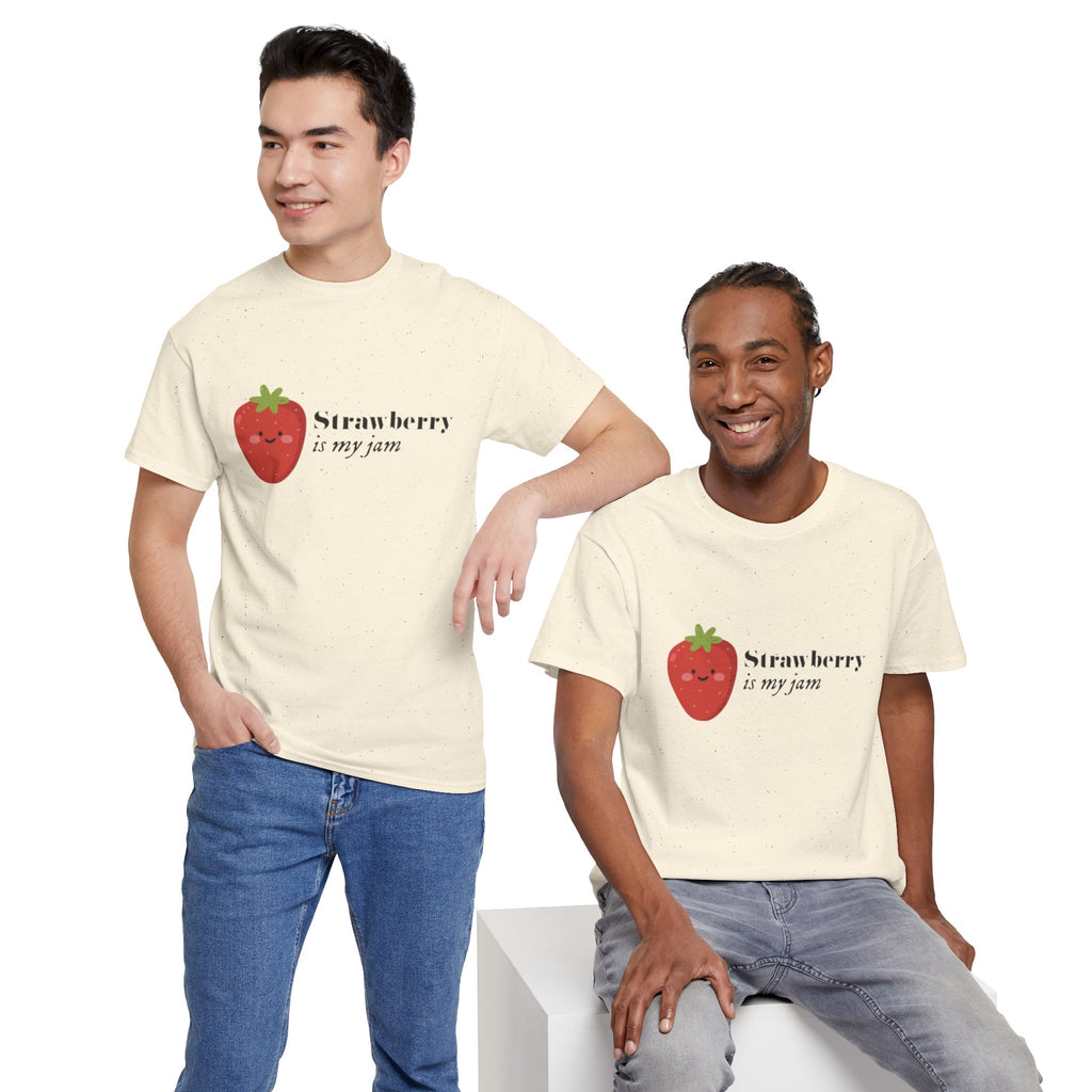 T-Shirt — “Strawberry is my jam” Cute Kawaii Strawberry Graphic Tee