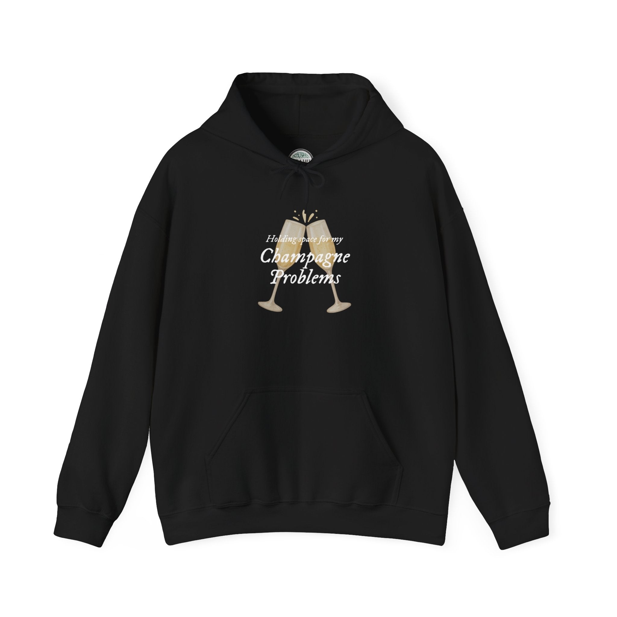 Champagne Problems Hoodie — Funny Champagne Glass Graphic Pullover