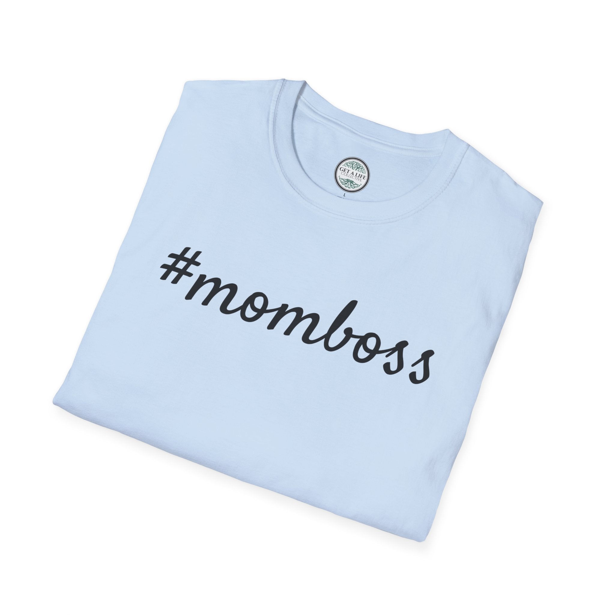 Mom Boss T-Shirt - #momboss Graphic Tee for Moms, Mother’s Day Gift