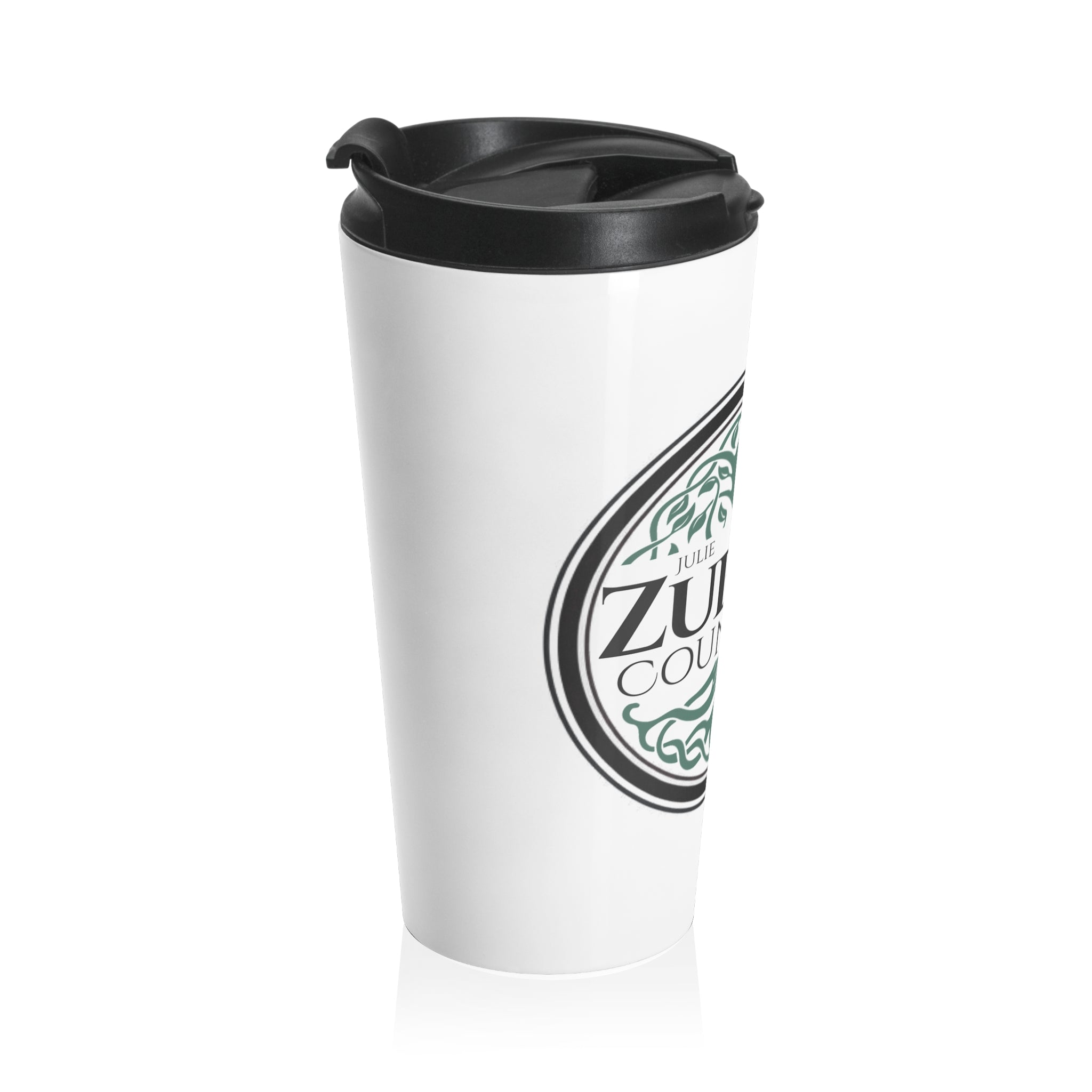 Zubryd Counseling Logo Stainless Steel Travel Mug — Branded Therapist Coffee Tumbler