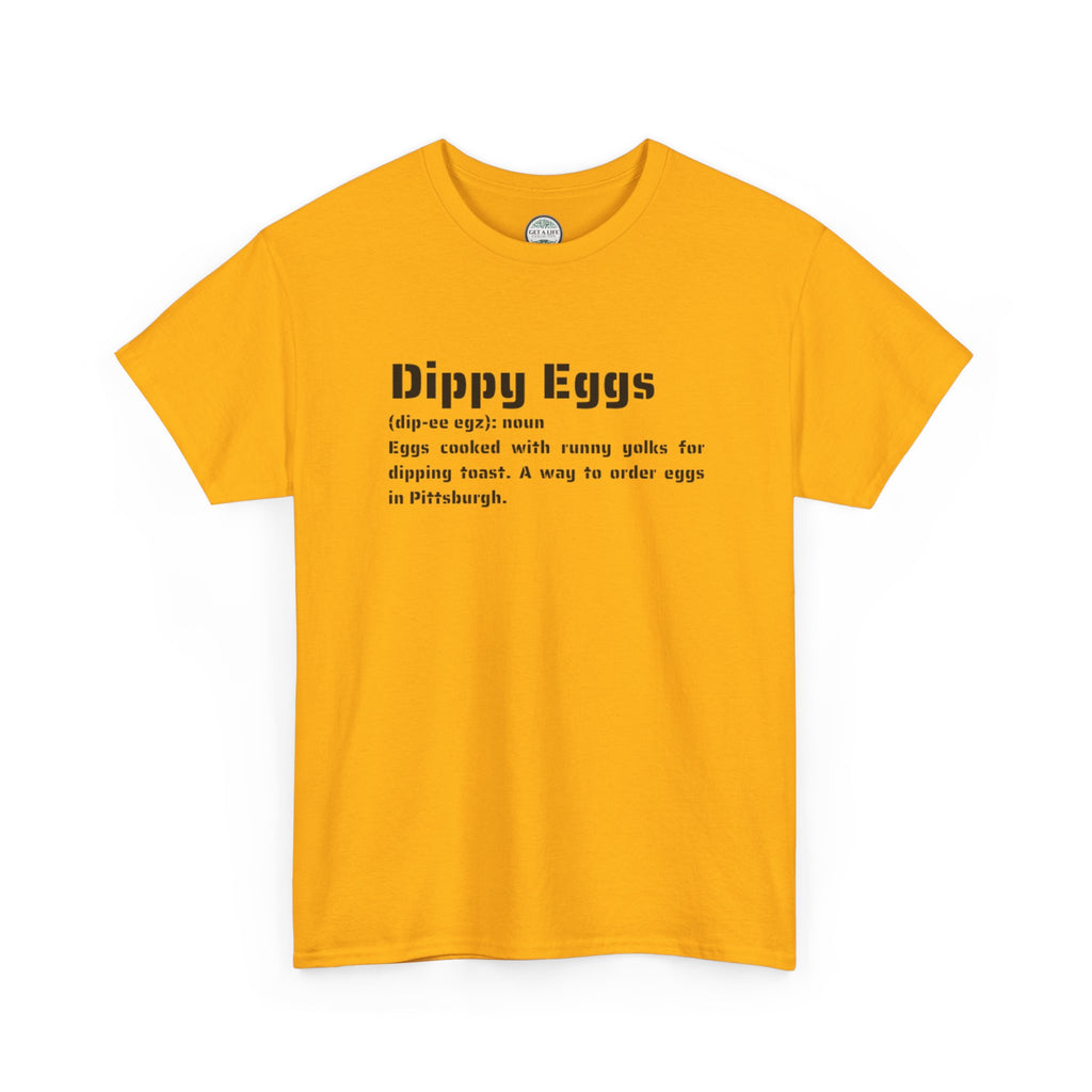 Dippy Eggs Definition Tee — Retro Typography Breakfast Shirt