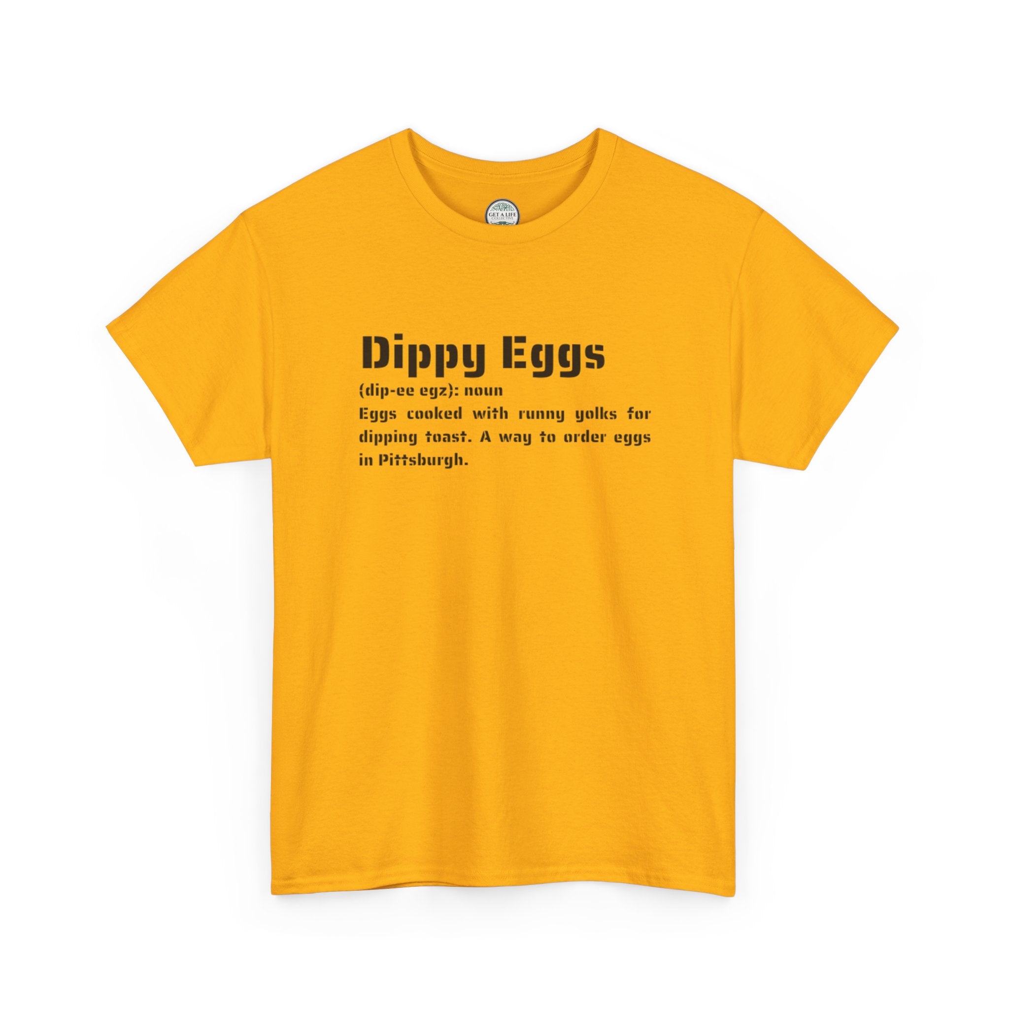 Dippy Eggs Definition Tee — Retro Typography Breakfast Shirt
