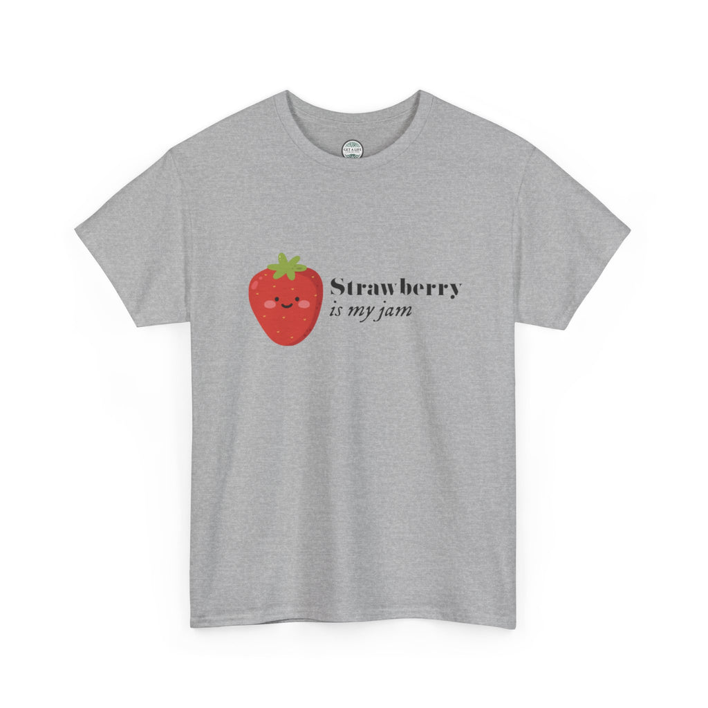 T-Shirt — “Strawberry is my jam” Cute Kawaii Strawberry Graphic Tee