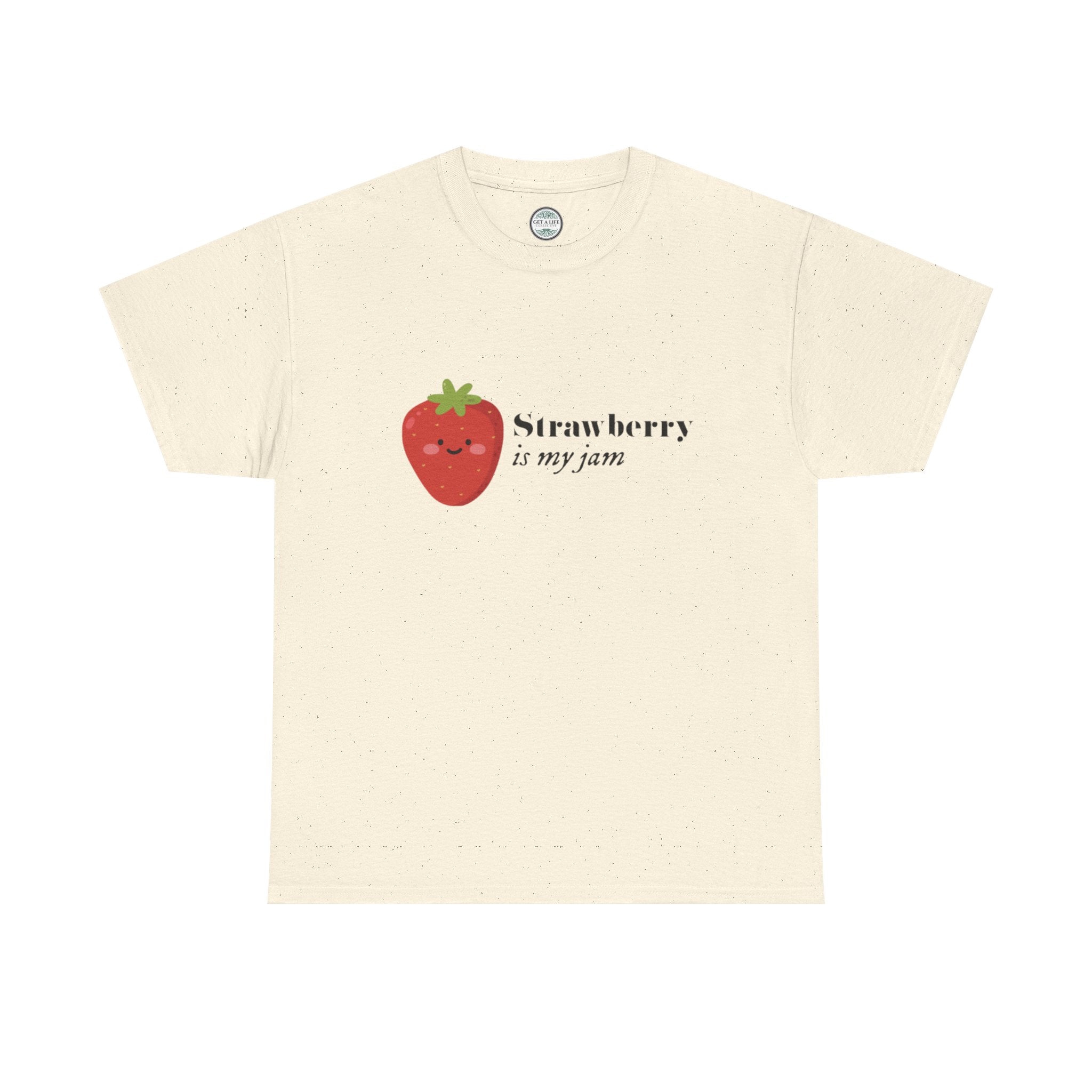 T-Shirt — “Strawberry is my jam” Cute Kawaii Strawberry Graphic Tee