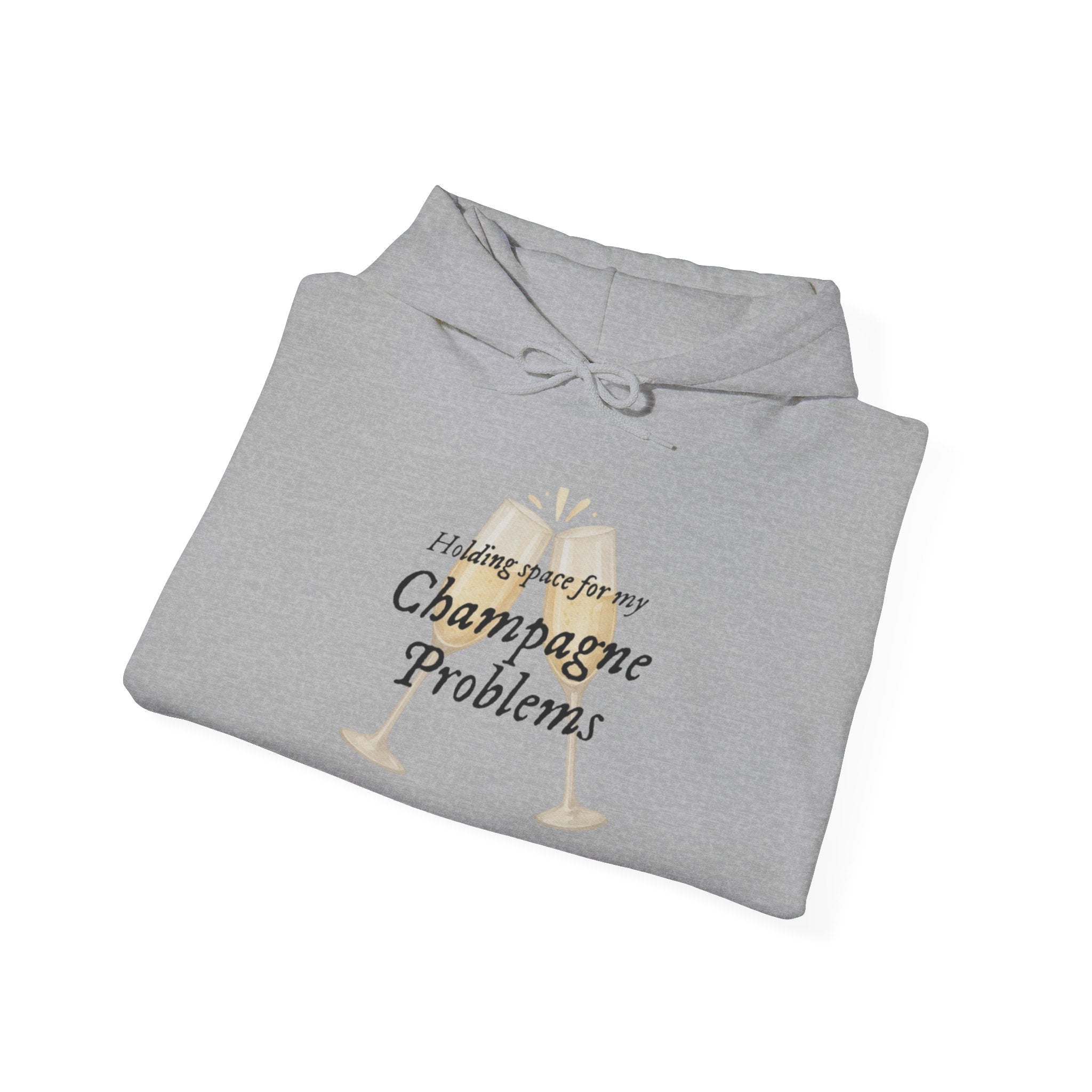 Champagne Problems Hoodie — Funny Champagne Glass Graphic Pullover