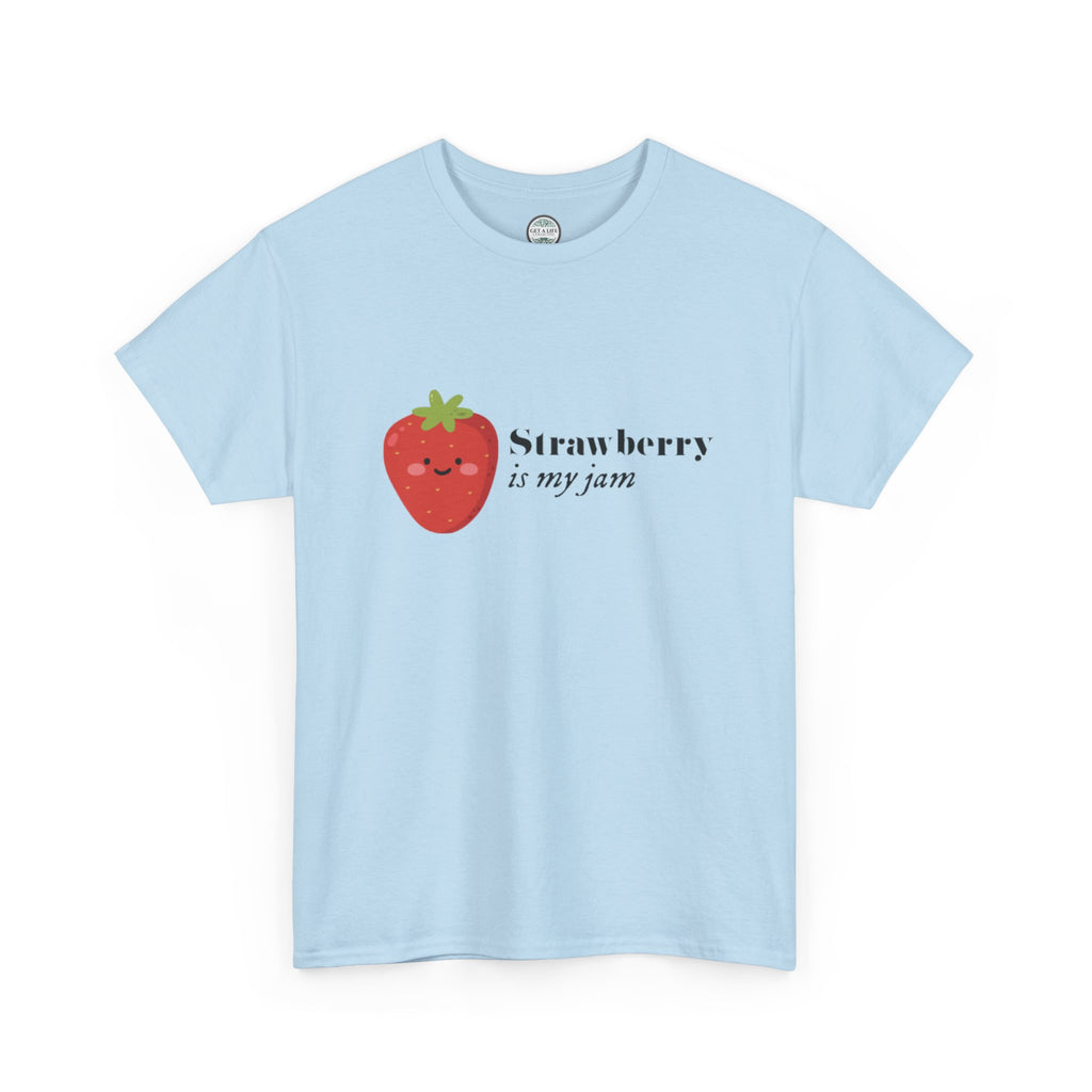 T-Shirt — “Strawberry is my jam” Cute Kawaii Strawberry Graphic Tee