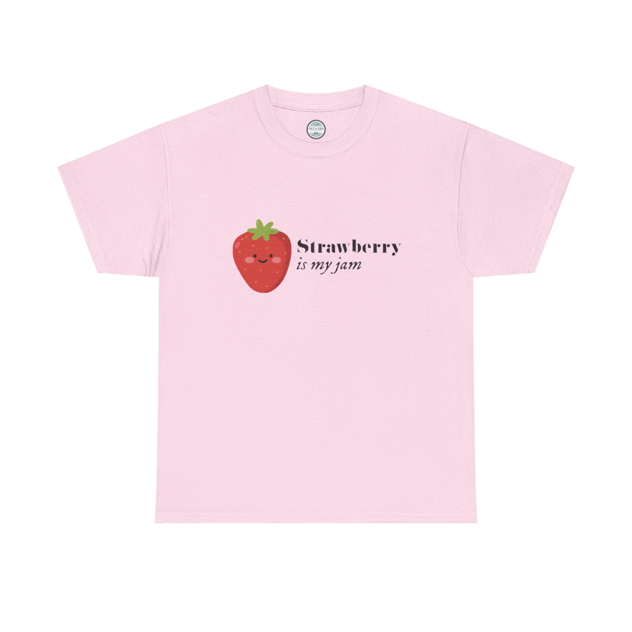 T-Shirt — “Strawberry is my jam” Cute Kawaii Strawberry Graphic Tee