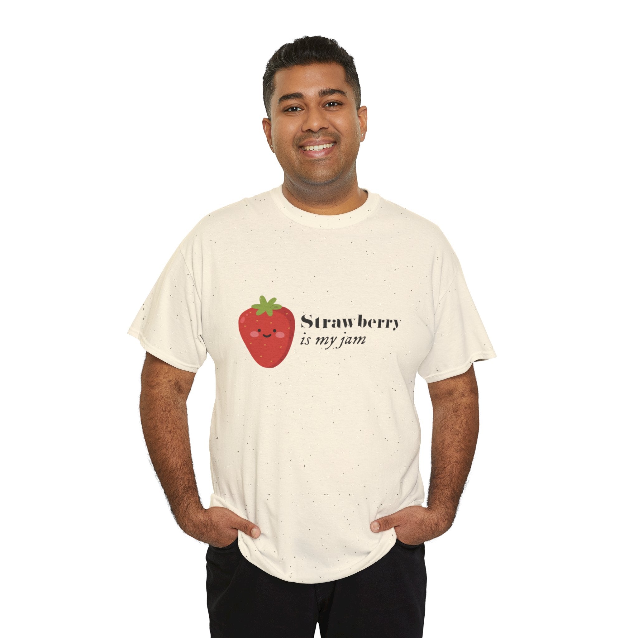 T-Shirt — “Strawberry is my jam” Cute Kawaii Strawberry Graphic Tee