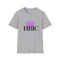 HBIC T-Shirt with Pink Crown Graphic — Bold Queen Statement Tee