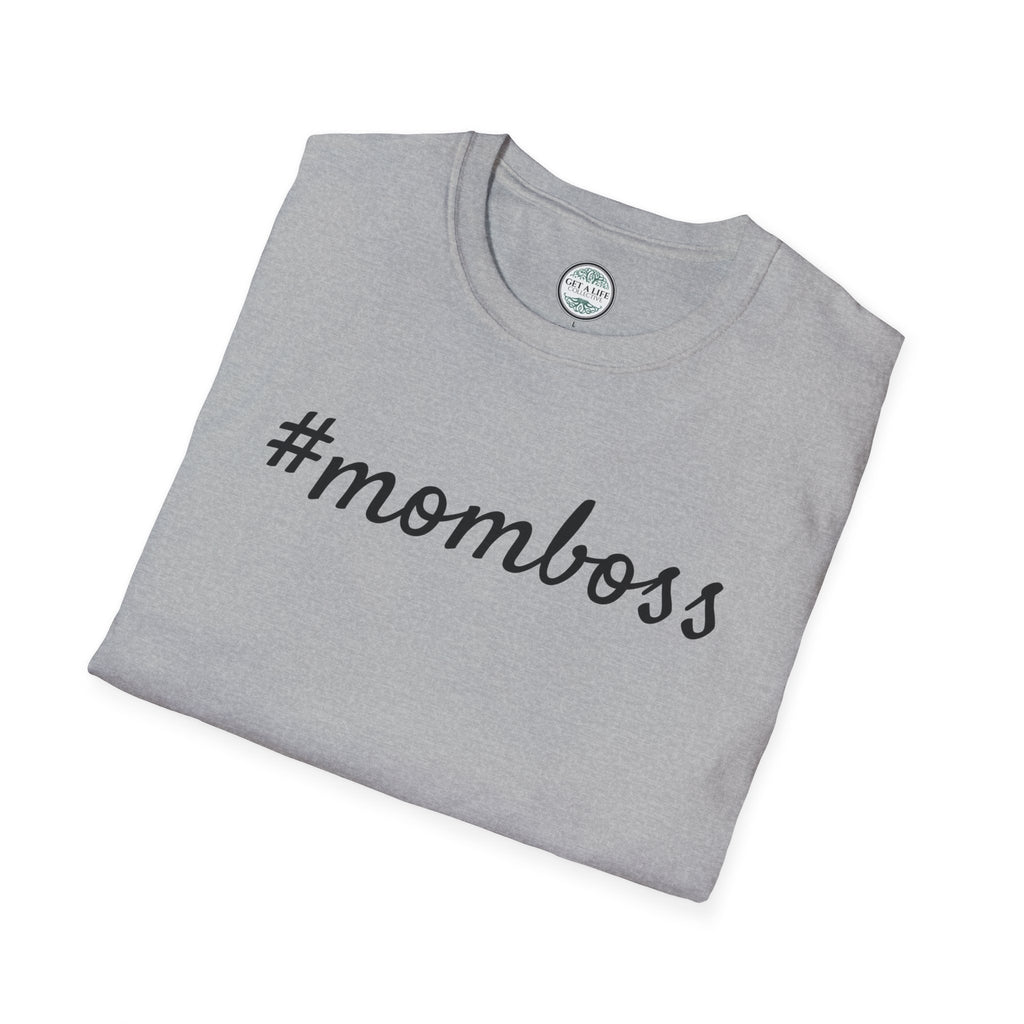 Mom Boss T-Shirt - #momboss Graphic Tee for Moms, Mother’s Day Gift